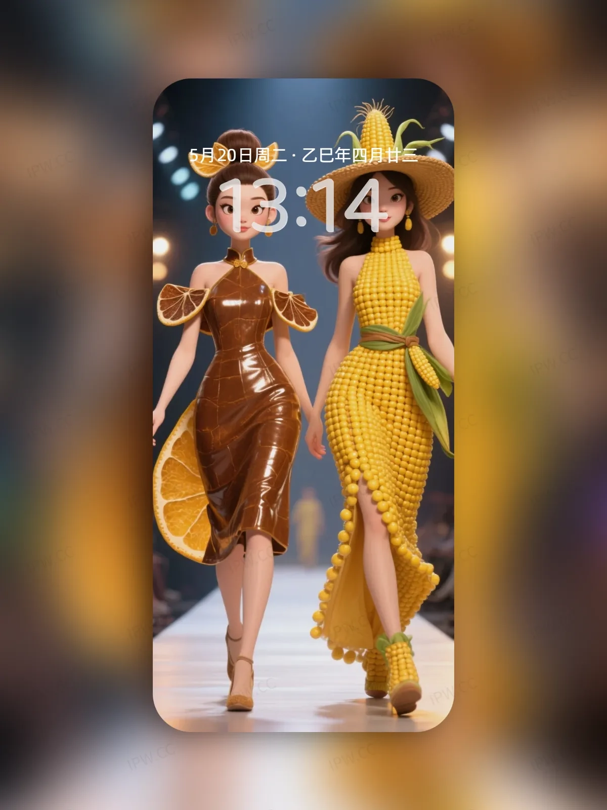 爱莎公主水果系列手机高清静态壁纸#20250728165829 07c512cf4f280a5