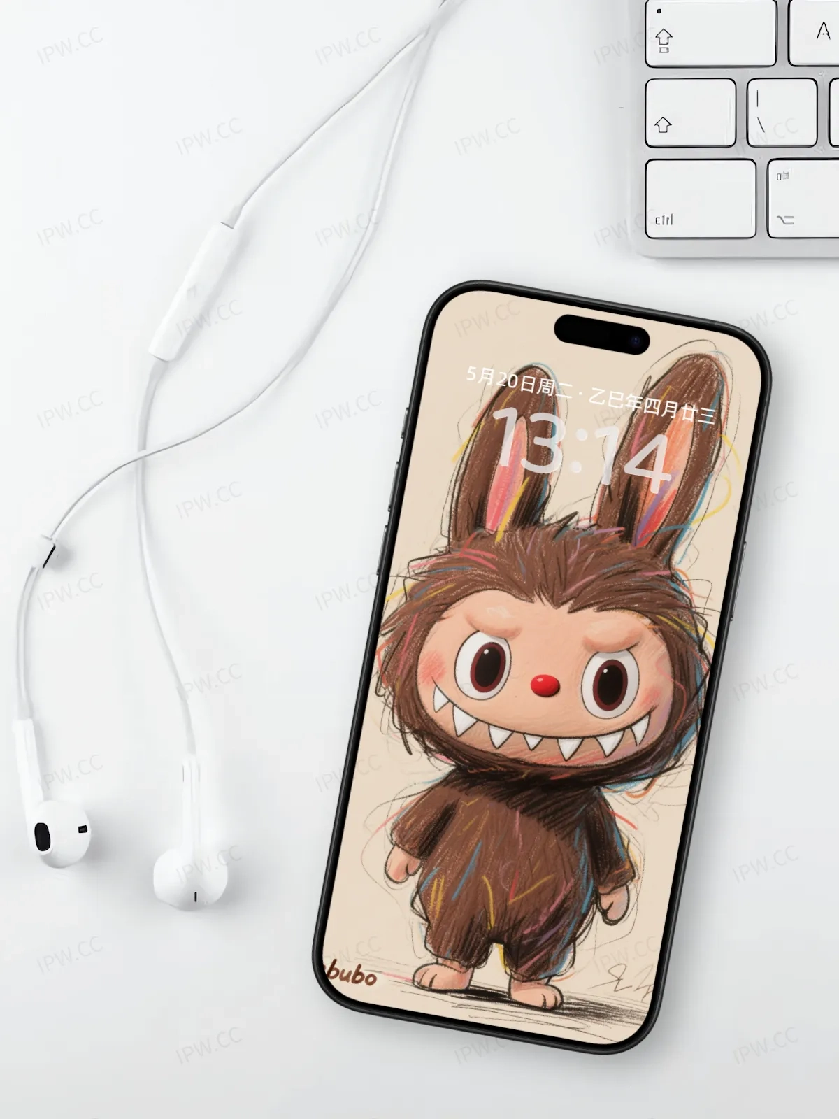 彩铅拉布布手机高清静态壁纸#20250728162942 0862888b1a1c00a