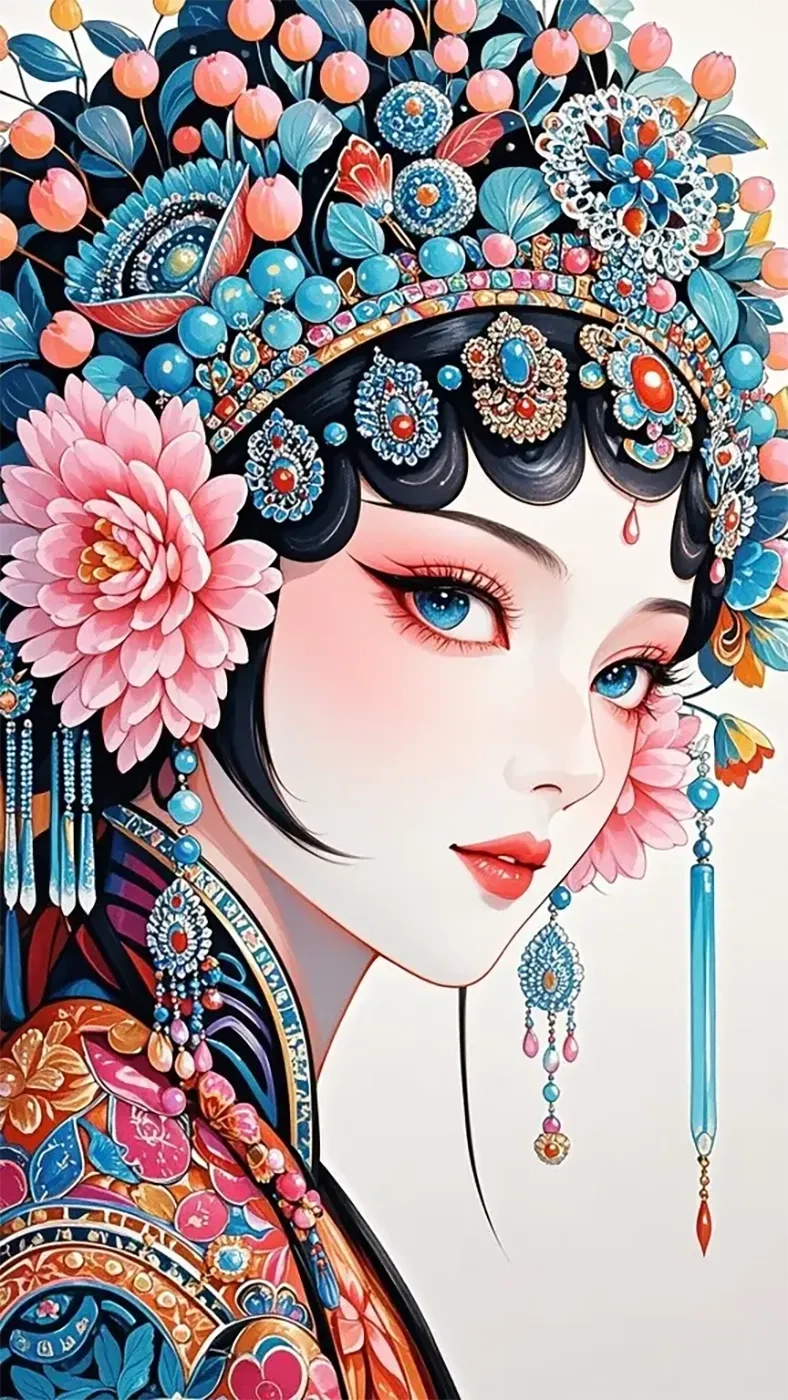 京剧女头像手机高清静态壁纸#20250730140917