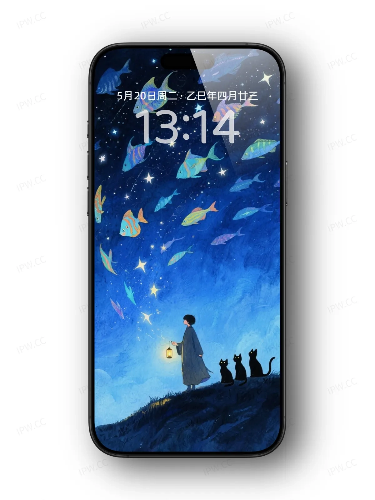 夜空中的鱼手机高清静态壁纸#20250730142459 096f359bf93149c