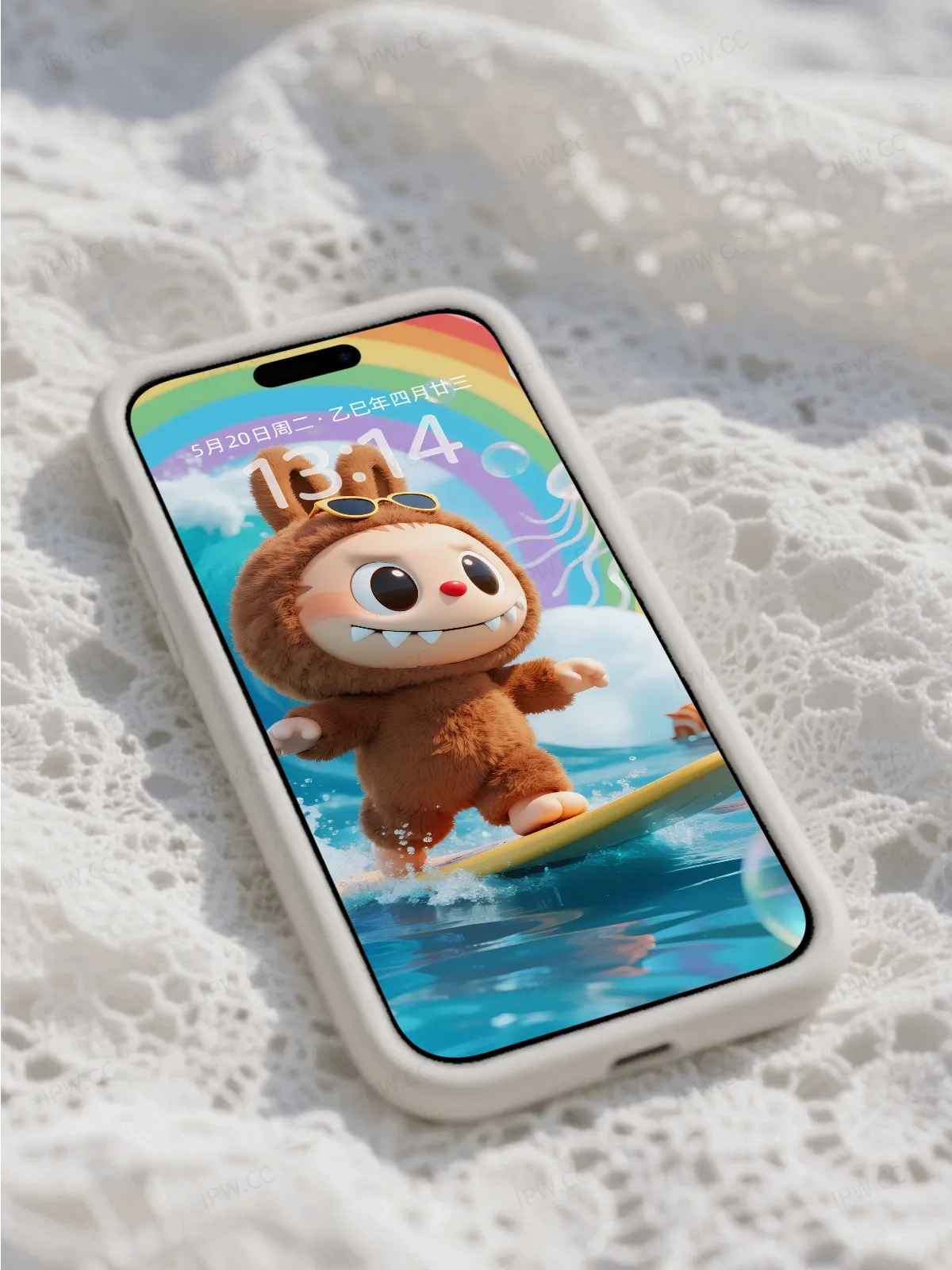 拉布布冲浪滑板手机高清静态壁纸#20250728172206 0e02e0ecfa9ffbe