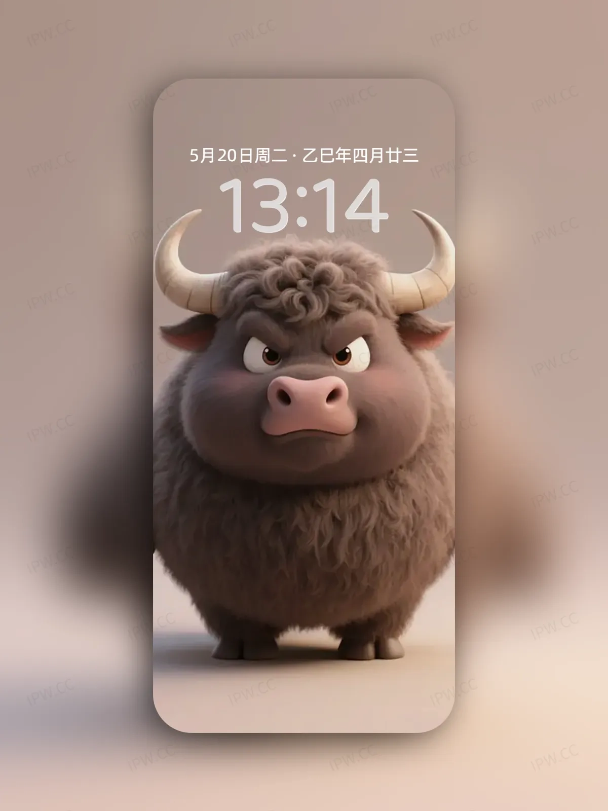 生气的牛牛手机高清静态壁纸#20250730141249 114580ee9692876