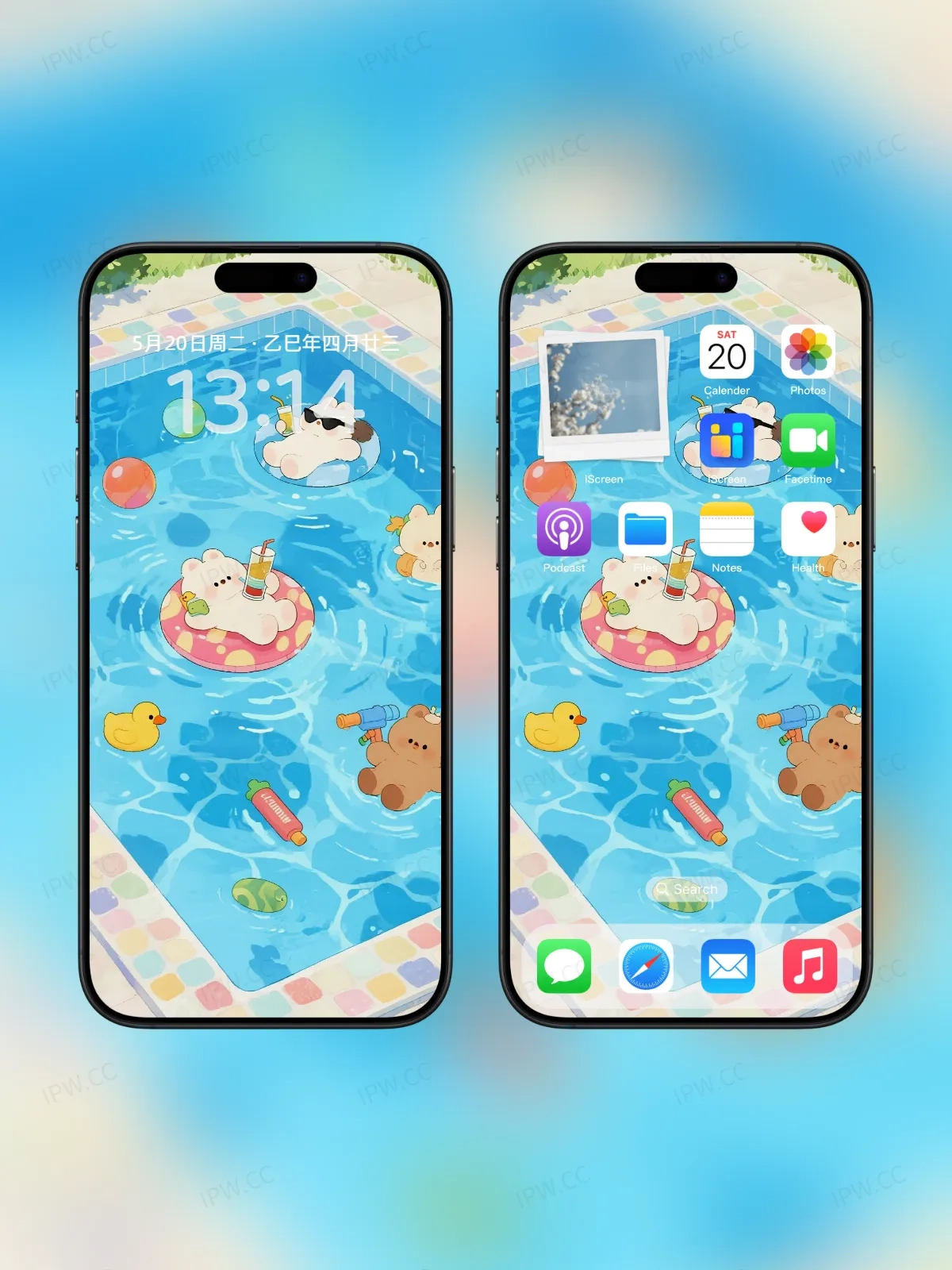 泳池里小狗手机高清静态壁纸#20250728172536 18c8a28681dc2d2