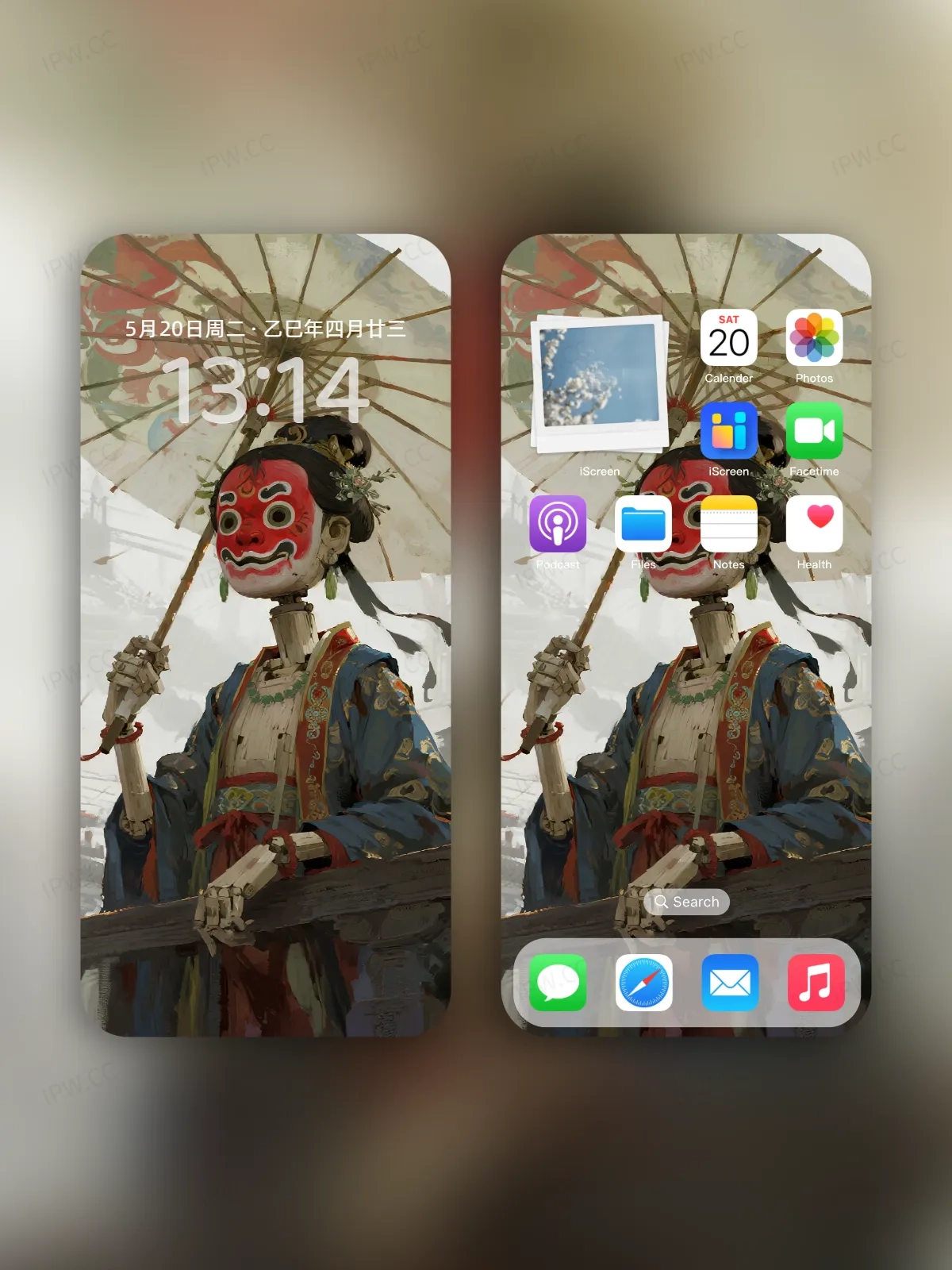 京剧面具木偶女手机高清静态壁纸#20250728164034 1b2402af98bcc33