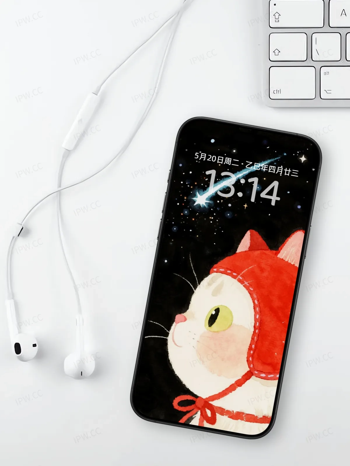 红帽子猫咪手机高清静态壁纸#20250728171908 1c848648f2d8ea6