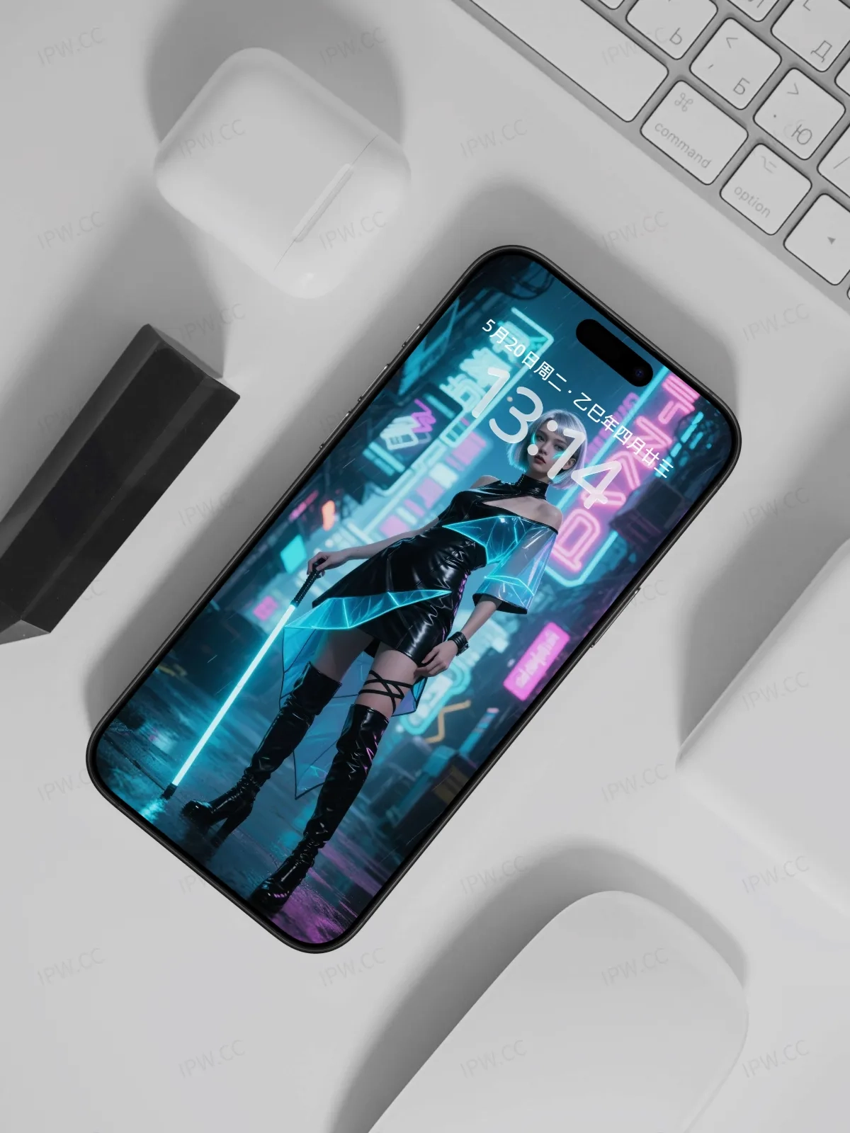 赛博朋克女孩站立手机高清静态壁纸#20250728171226 1ea4746711c9bf3