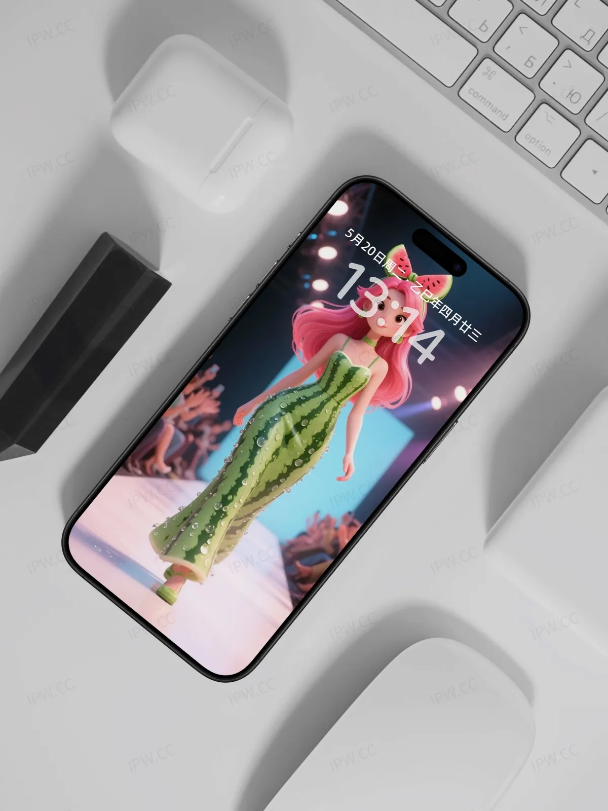 爱莎公主水果系列手机高清静态壁纸#20250728164947 23884598b42a596