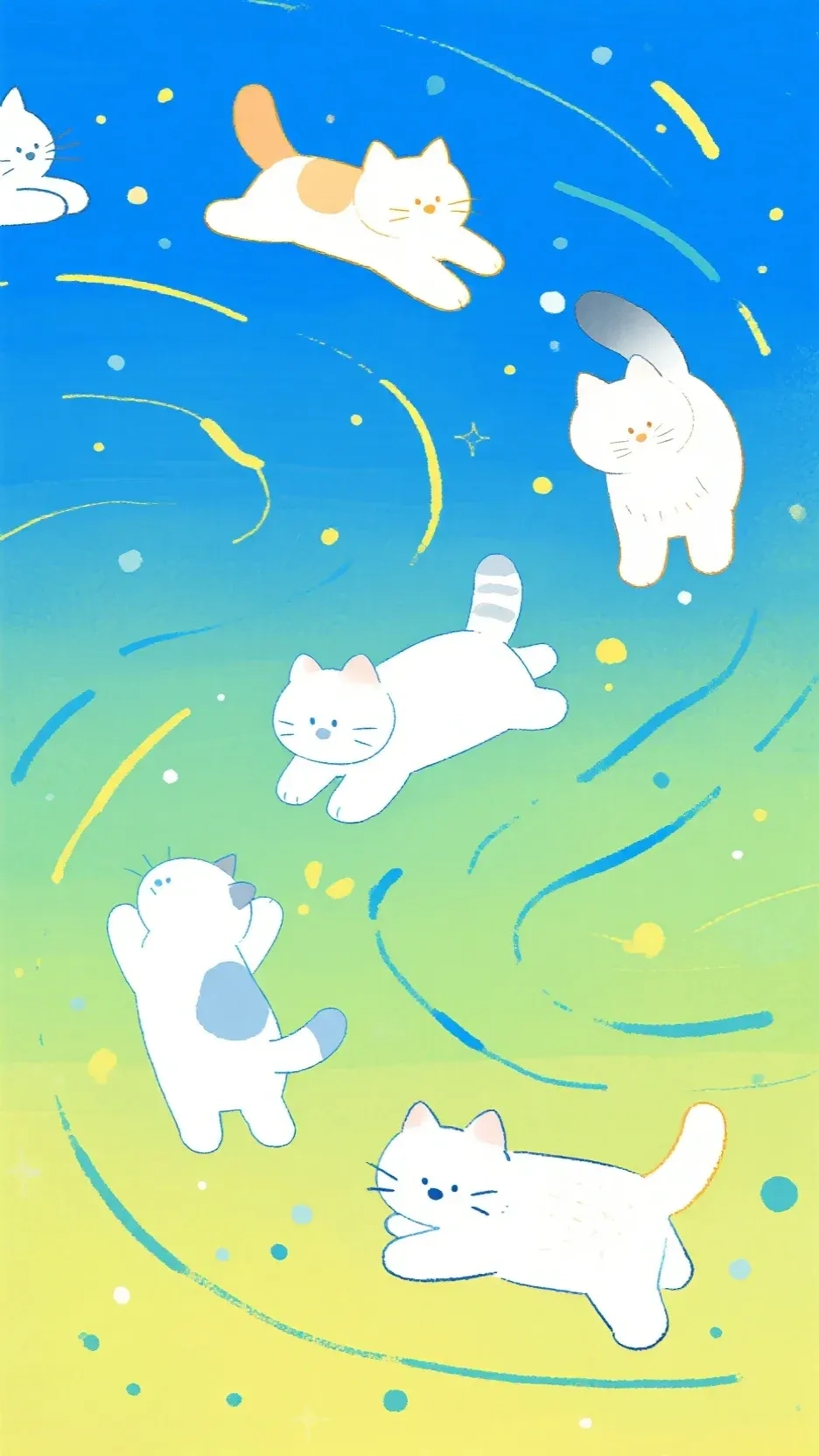 猫咪追逐手机高清静态壁纸#20250728172041