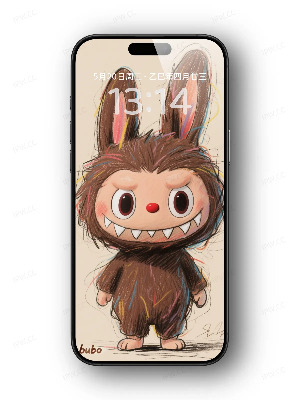 彩铅拉布布手机高清静态壁纸#20250728162942 28ccf3a9521d4ca