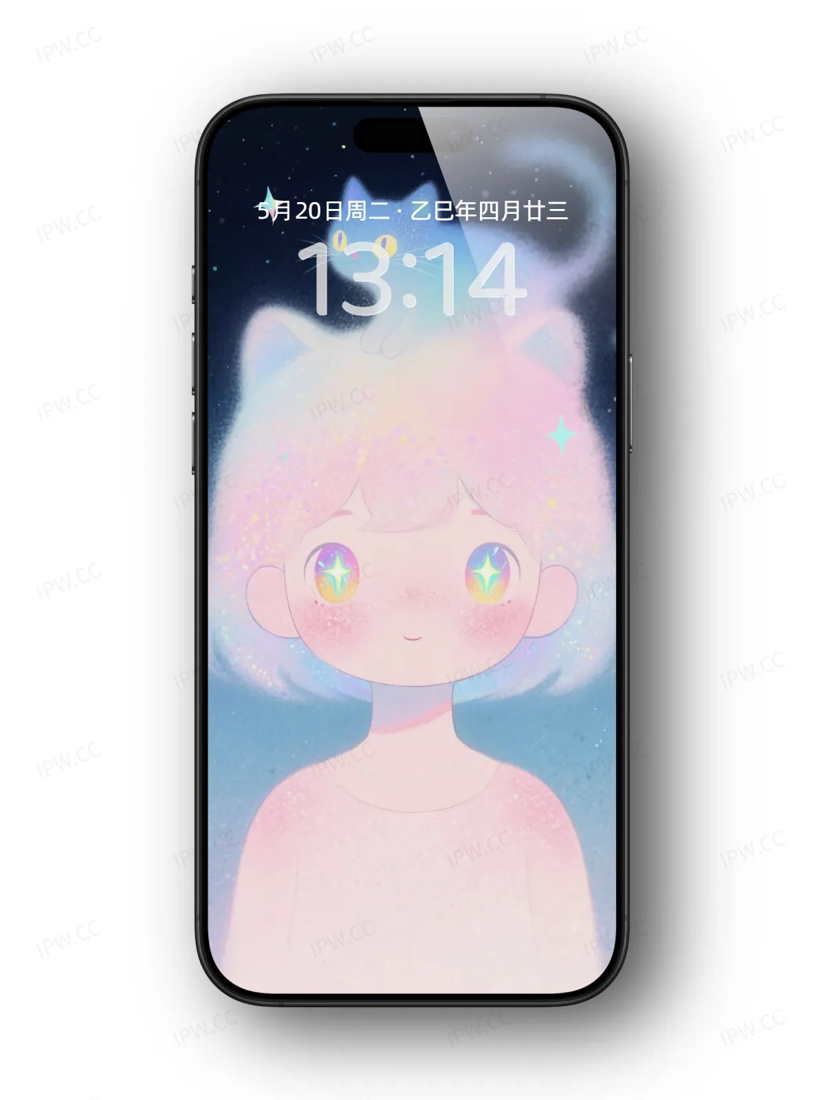 女孩与猫手机高清静态壁纸#20250728163344 299599603ba5686