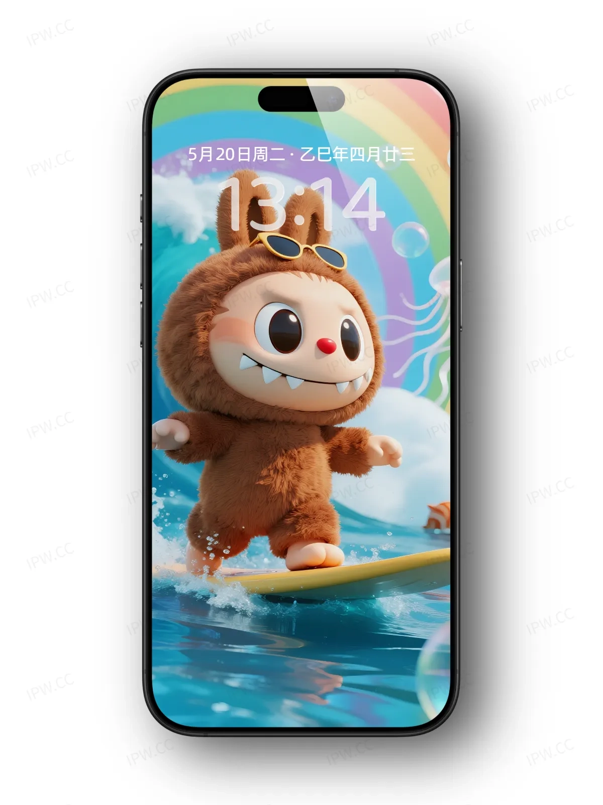 拉布布冲浪滑板手机高清静态壁纸#20250728172206 2a4e190340539b8