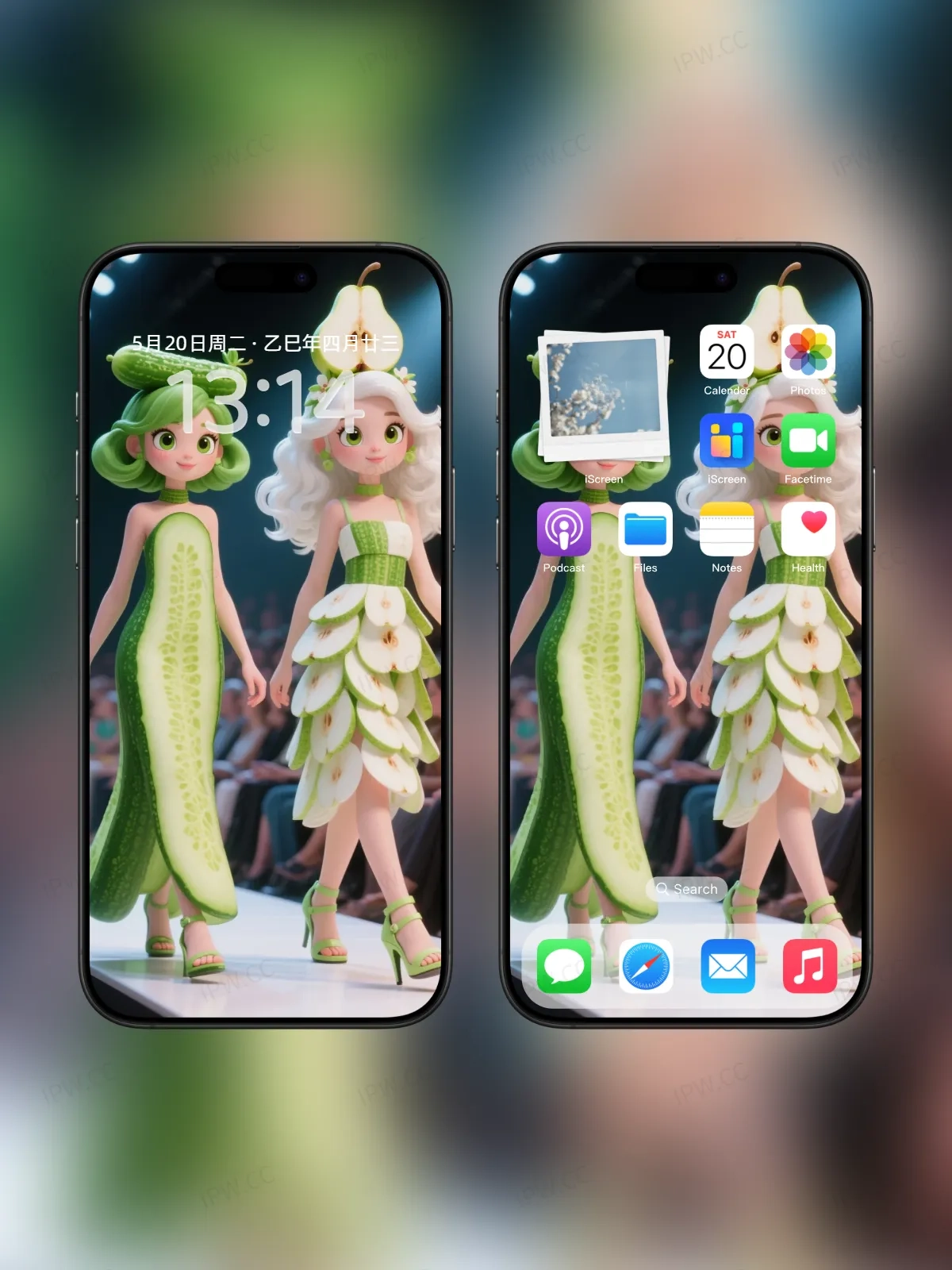 爱莎公主水果系列手机高清静态壁纸#20250728163929 3c8258770b57296