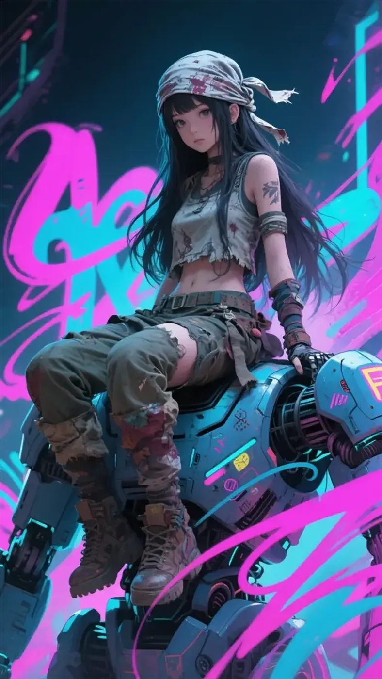 机械女孩手机高清静态壁纸#20250730141055