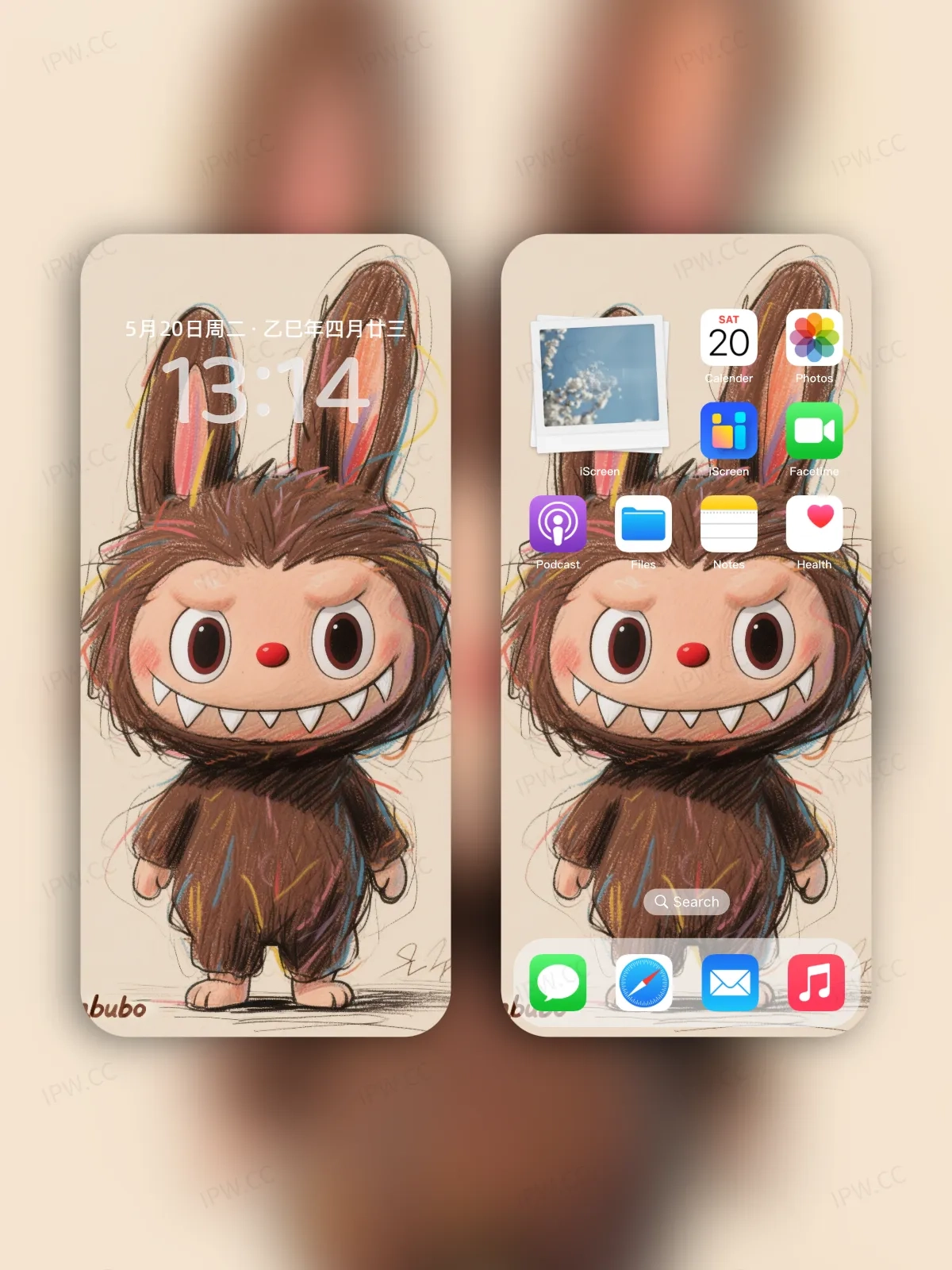 彩铅拉布布手机高清静态壁纸#20250728162942 3ed7068aab32698