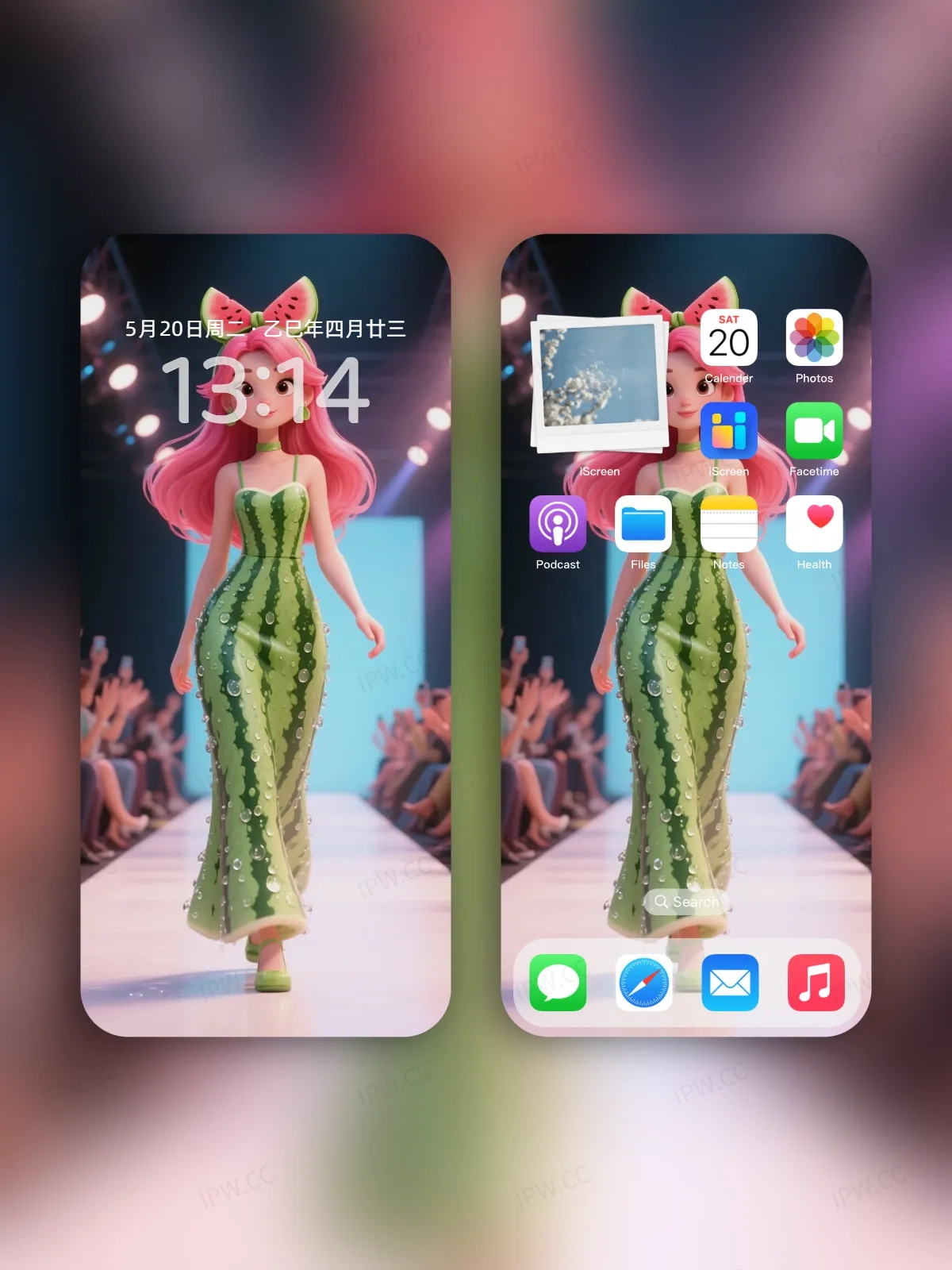 爱莎公主水果系列手机高清静态壁纸#20250728164947 40881bc0007d0d5