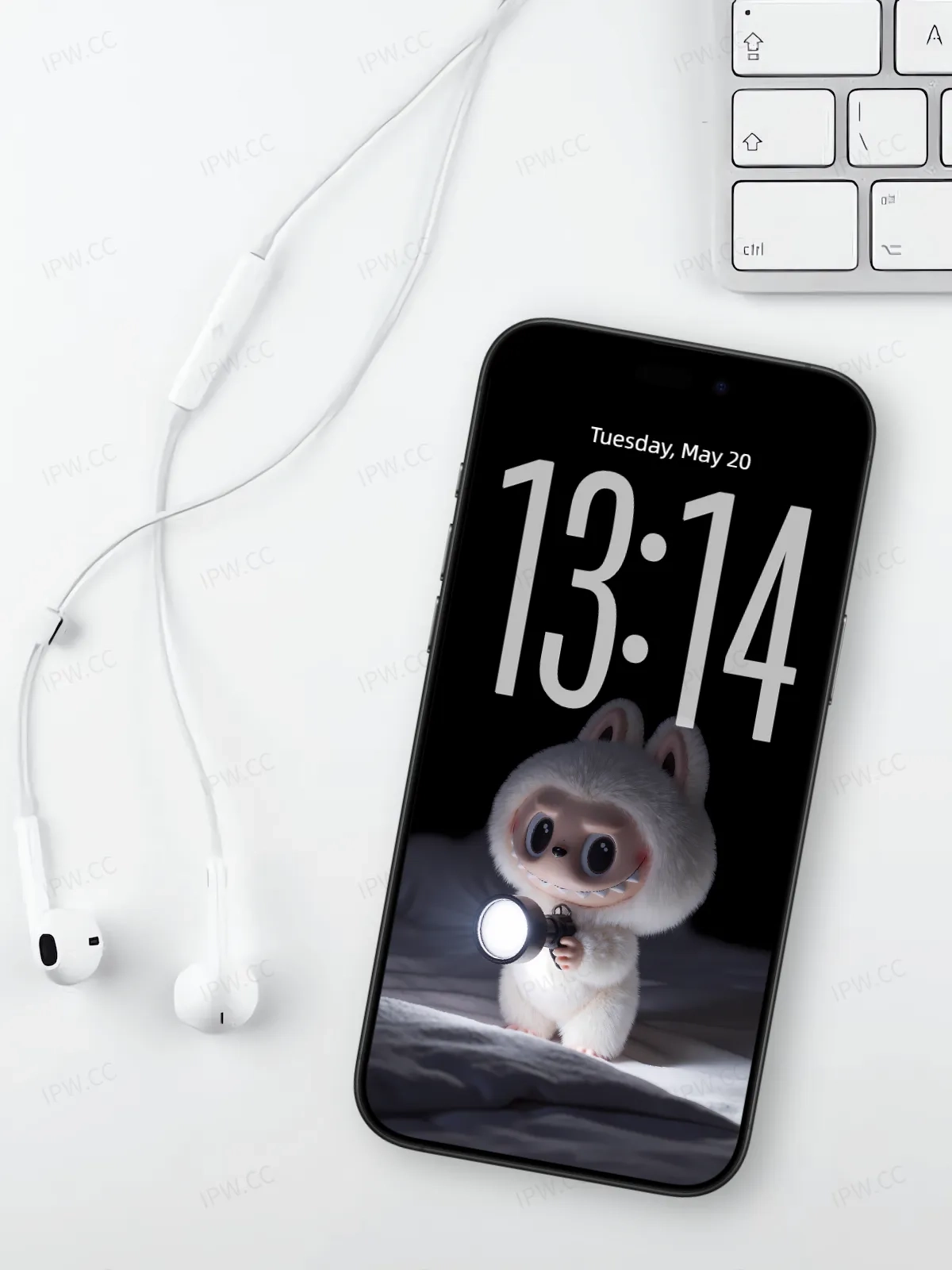 白色拉布布开灯壁纸高清苹果手机实况壁纸#20250724014653 412ae089e80011a