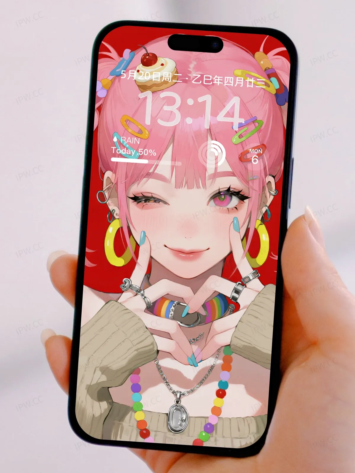 粉色头发女孩手机高清静态壁纸#20250728171406 412e7852360ad06