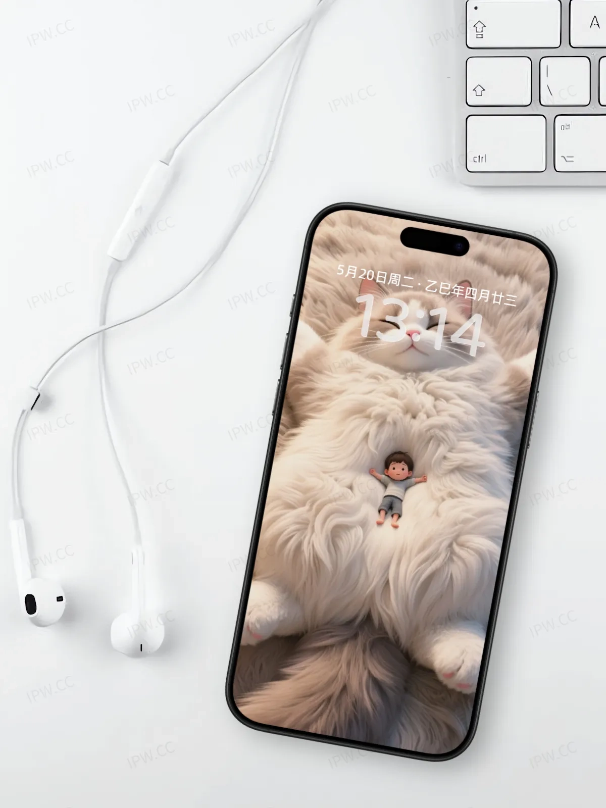 男孩躺在猫身上手机高清静态壁纸#20250728165531 44336eec9ba06a2