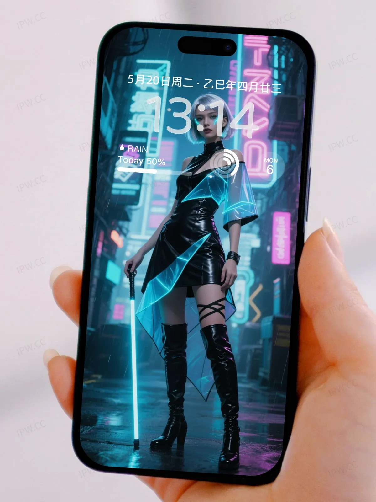 赛博朋克女孩站立手机高清静态壁纸#20250728171226 4ec477fcc997b74