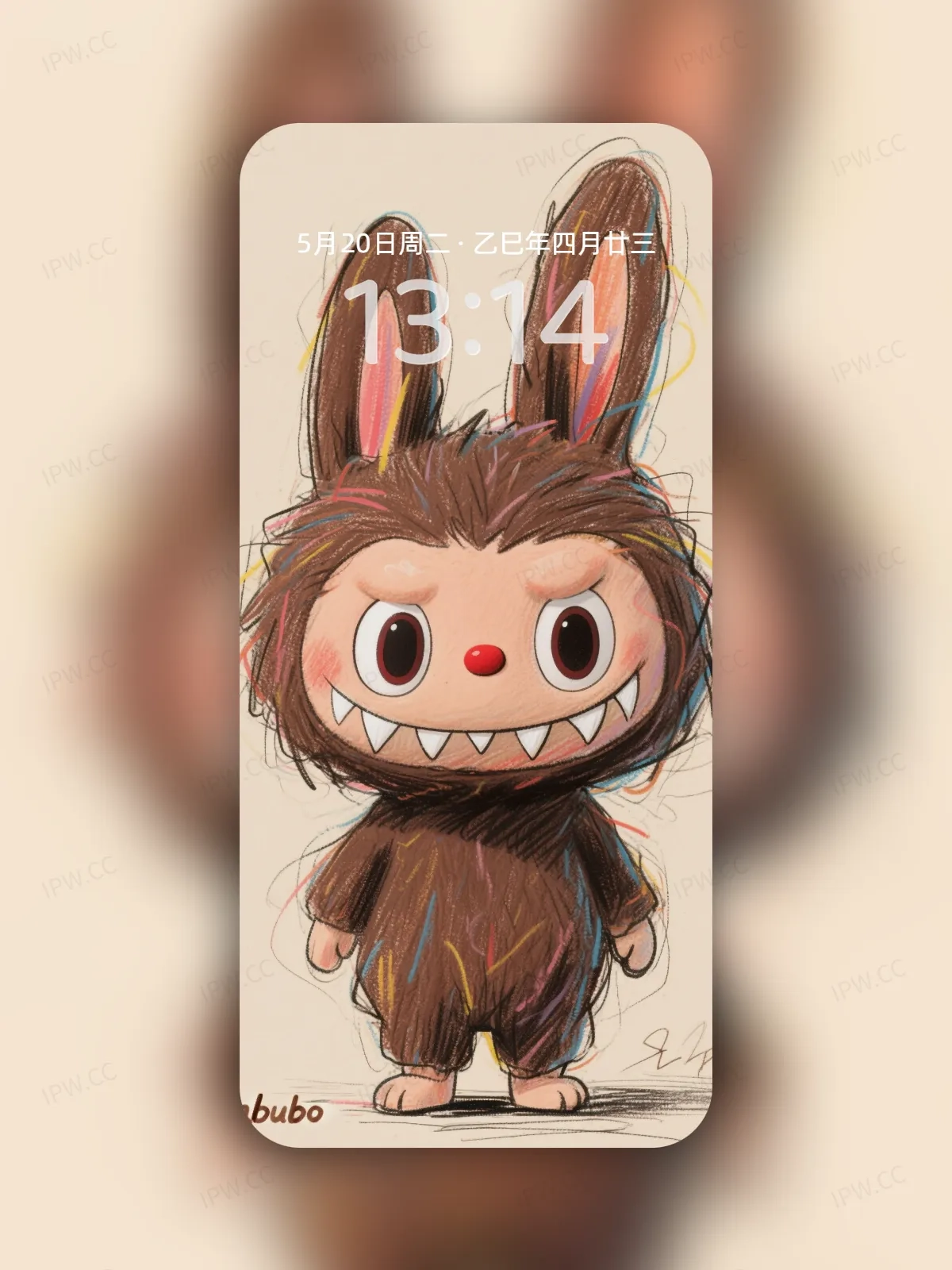 彩铅拉布布手机高清静态壁纸#20250728162942 52661b4b2fc66e8