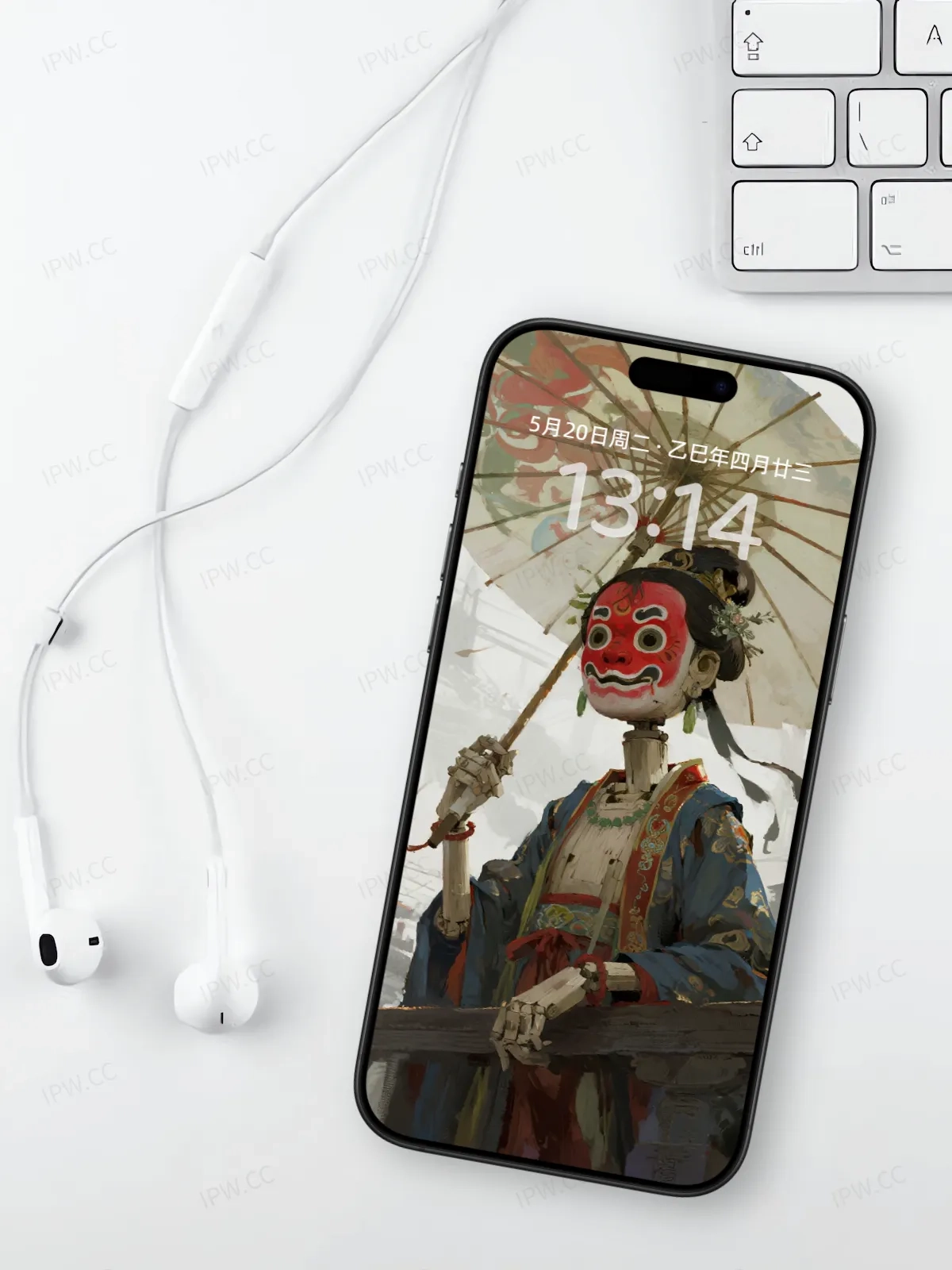 京剧面具木偶女手机高清静态壁纸#20250728164034 55b2565fcdbfec9