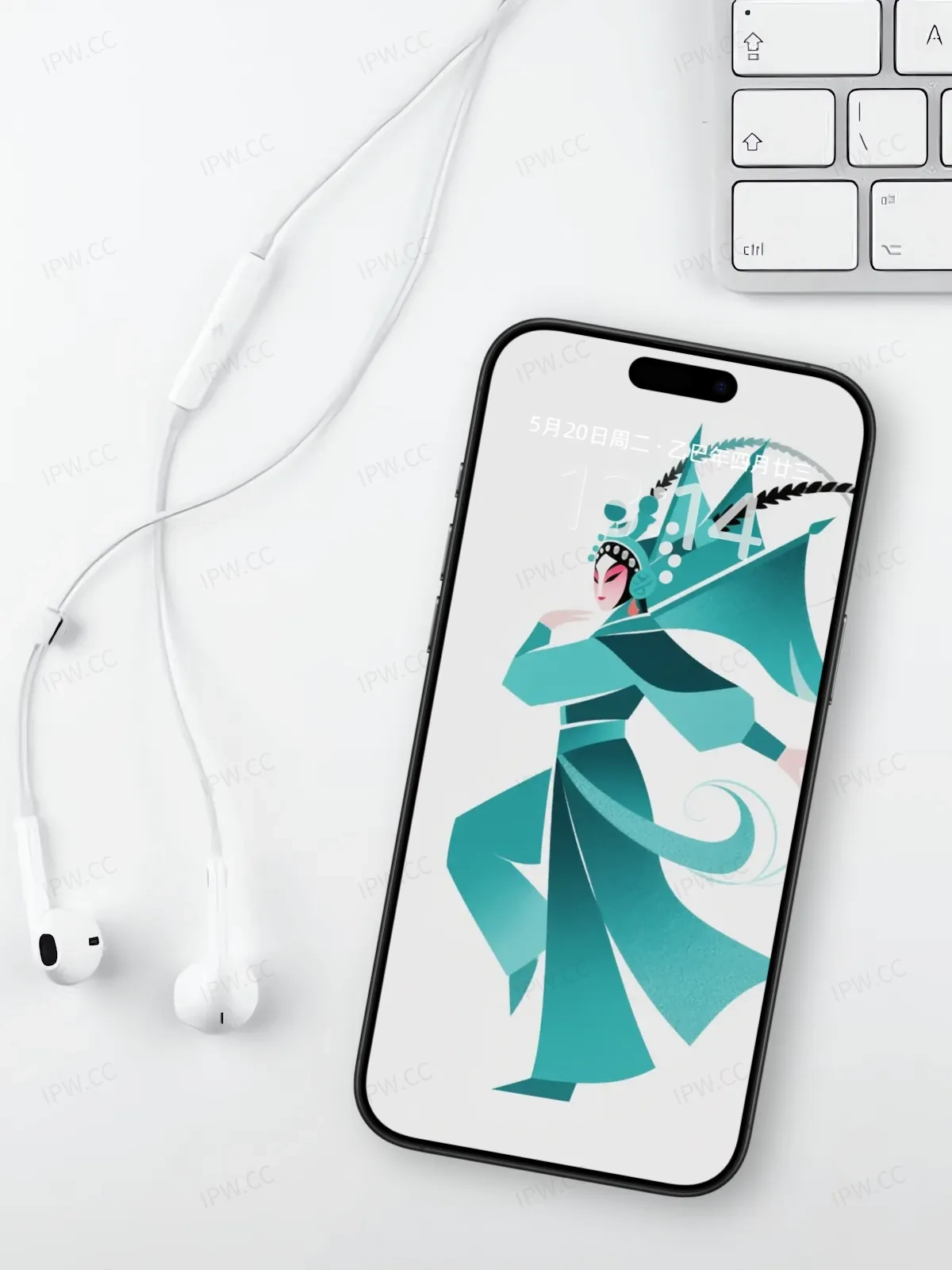 京剧人物抽象画手机高清静态壁纸#20250730141658 55b39a23c2f316c