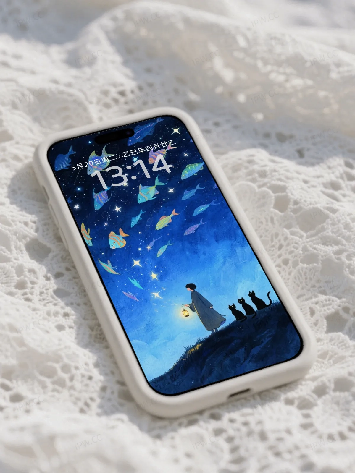 夜空中的鱼手机高清静态壁纸#20250730142459 587ca4d87b8916b