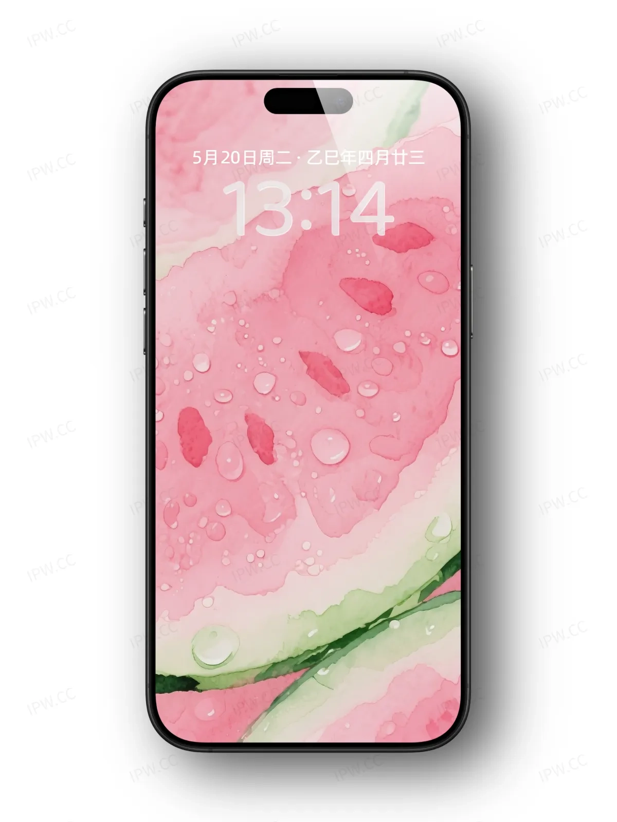 夏日粉色西瓜瓤手机高清静态壁纸#20250728164503 5b8354c9ecde280