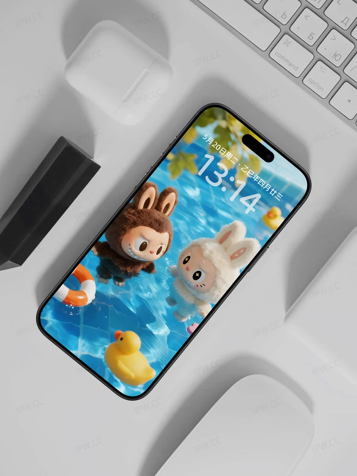 拉布布游泳池手机高清静态壁纸#20250728172136 5f69b93a90a49f3