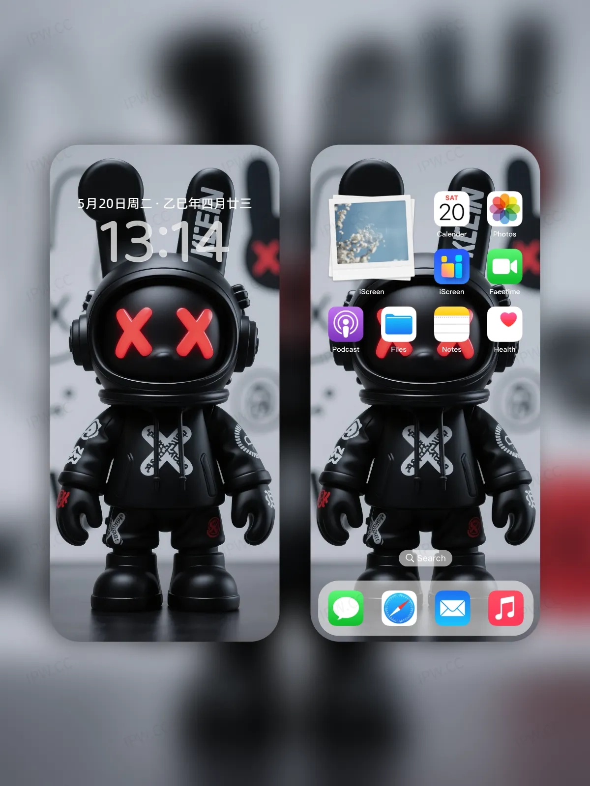 ROBBI公仔超帥黑魂手机高清静态壁纸#20250728164125 606f92c9366c033