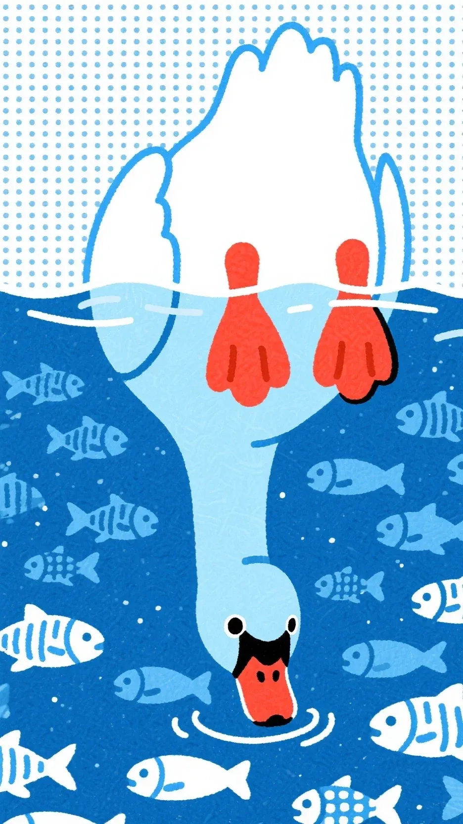 大白鹅喝水手机高清静态壁纸#20250728163127