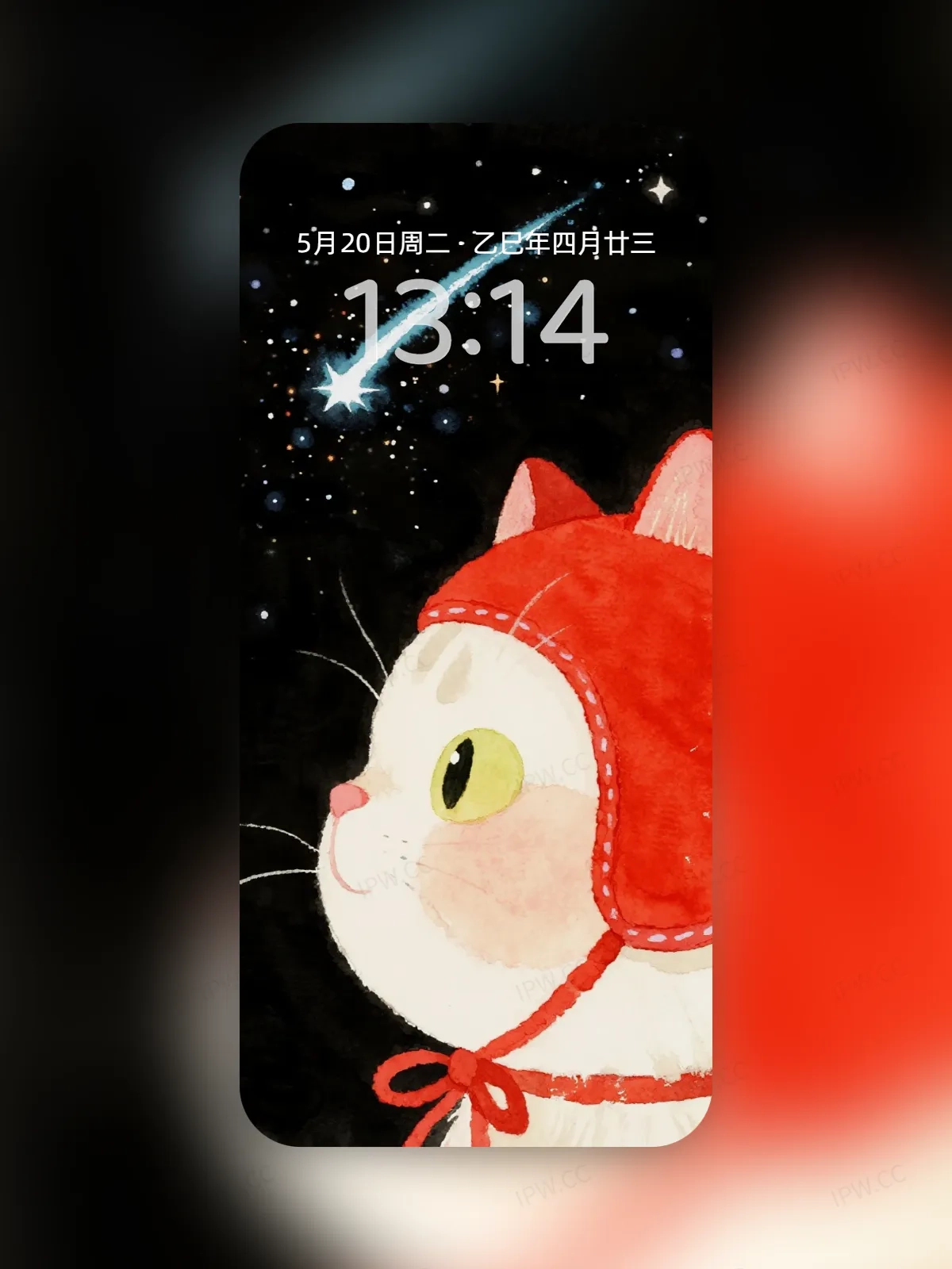 红帽子猫咪手机高清静态壁纸#20250728171908 69203f2473374b6