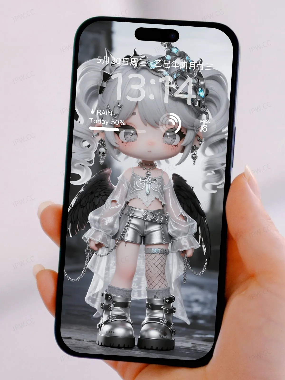 哥特小天使手机高清静态壁纸#20250728162754 69b617475990284