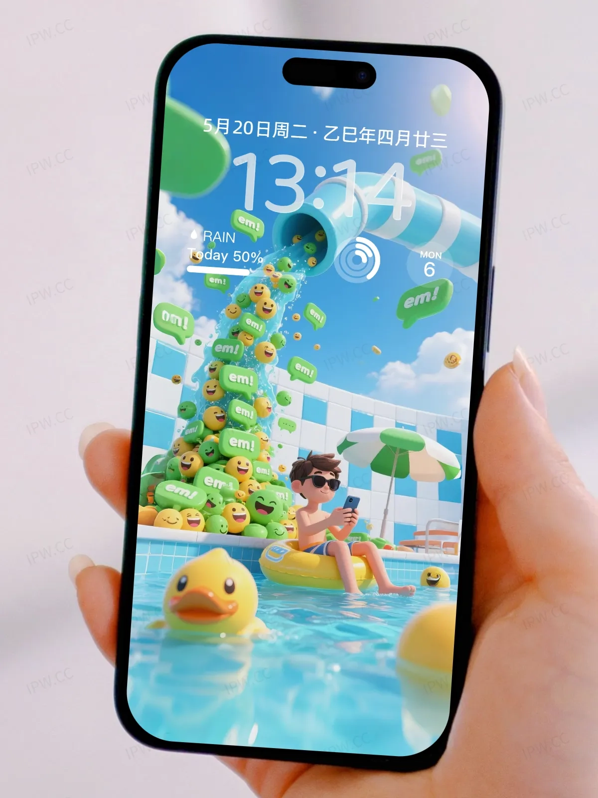 泳池小黄鸭男孩手机高清静态壁纸#20250728164610 6cbe7fbcd6ecc49