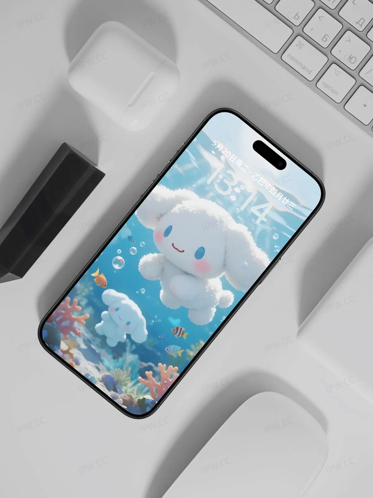 小白狗潜水手机高清静态壁纸#20250728173252 71f1cffe8527947