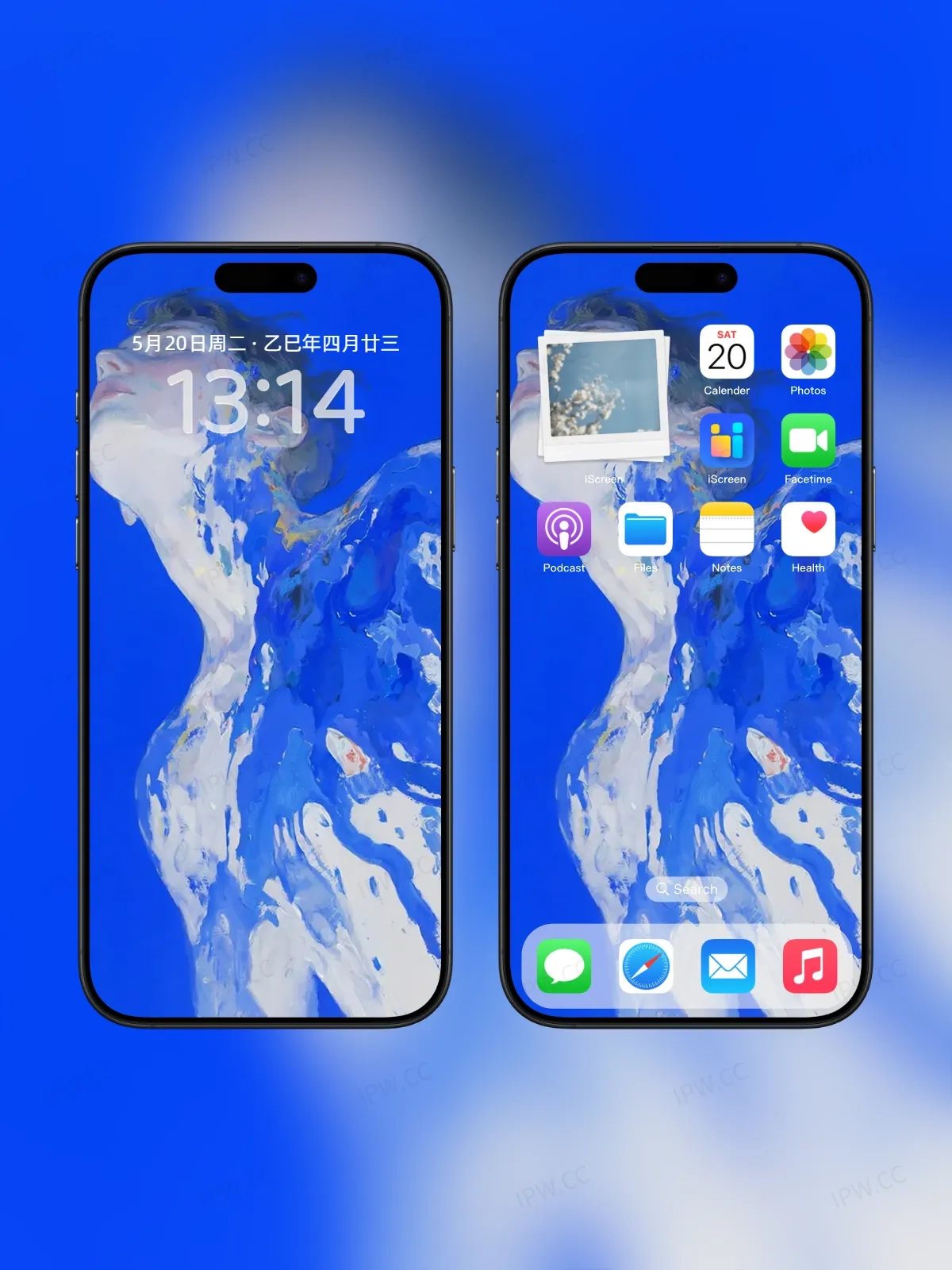 蓝色男人手机高清静态壁纸#20250730140954 7520393feaa89a3