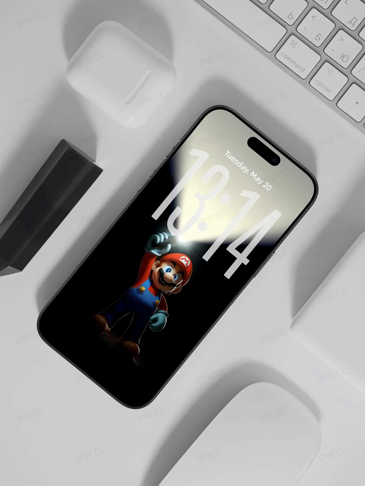 超级马里奥开灯壁纸高清苹果手机实况壁纸