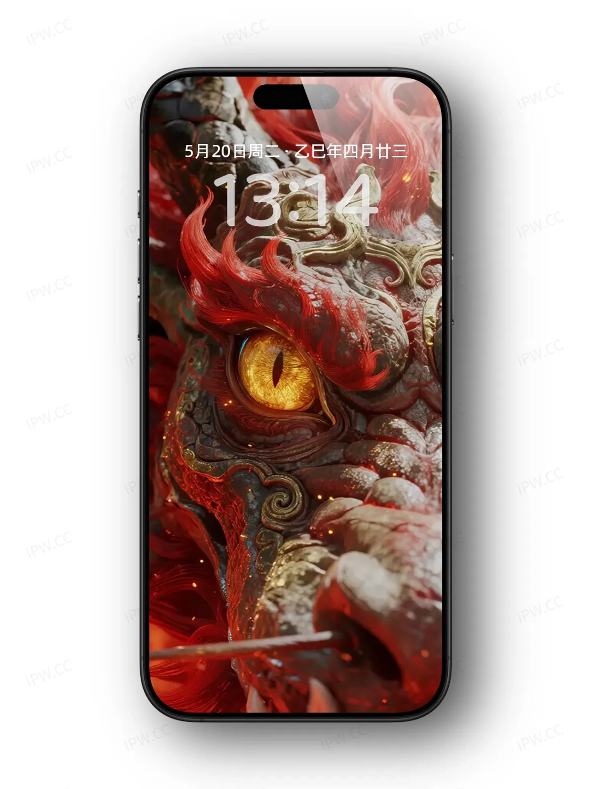 红色中国龙手机高清静态壁纸#20250730141903 76eb6b883823008