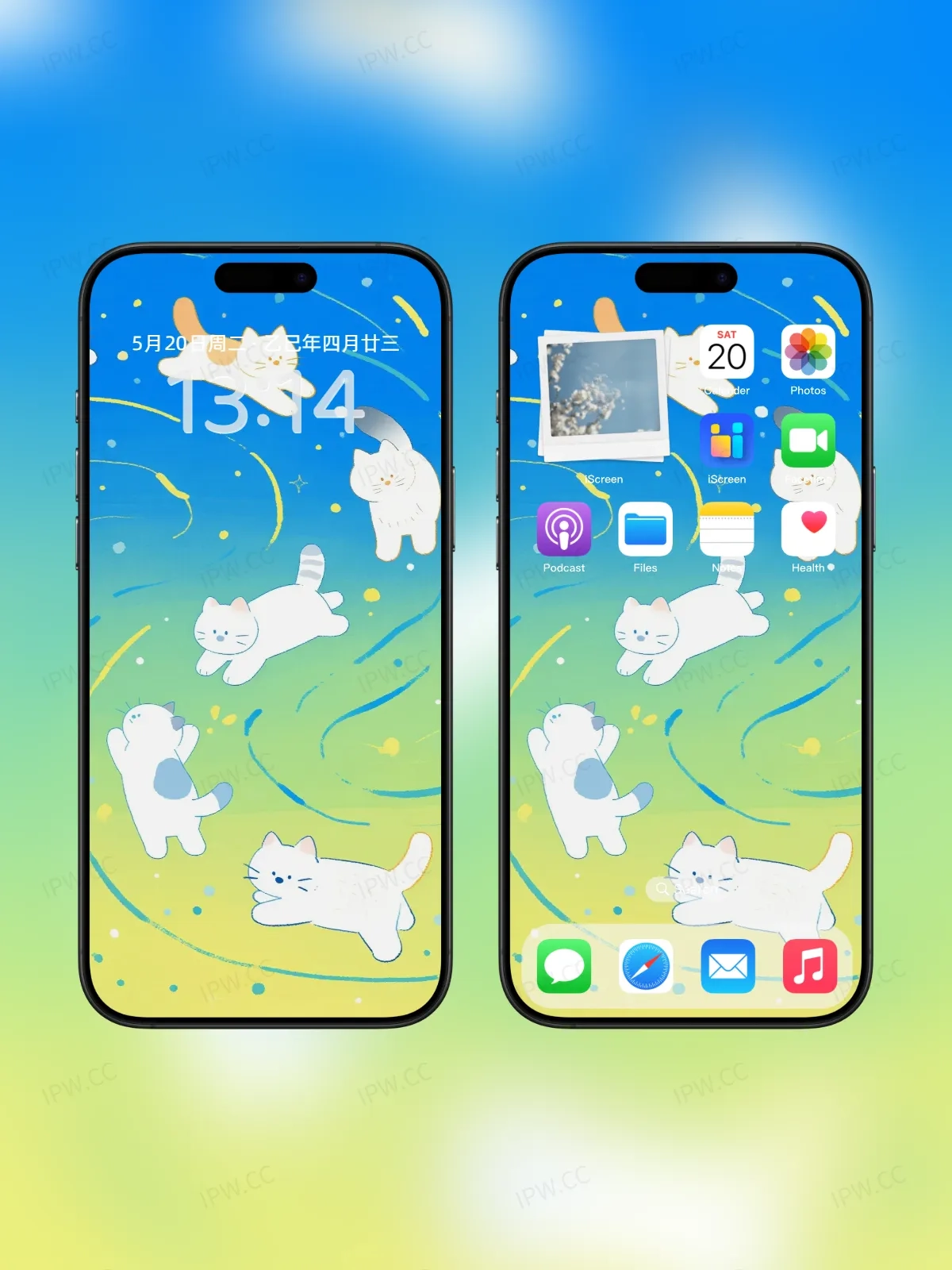 猫咪追逐手机高清静态壁纸#20250728172041 7cbde2fea908ace