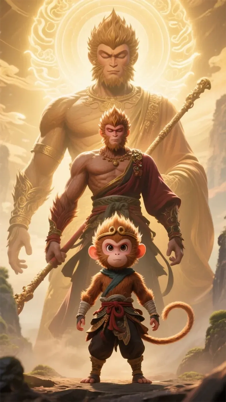 悟空从幼年到成年手机高清静态壁纸#20250730142519