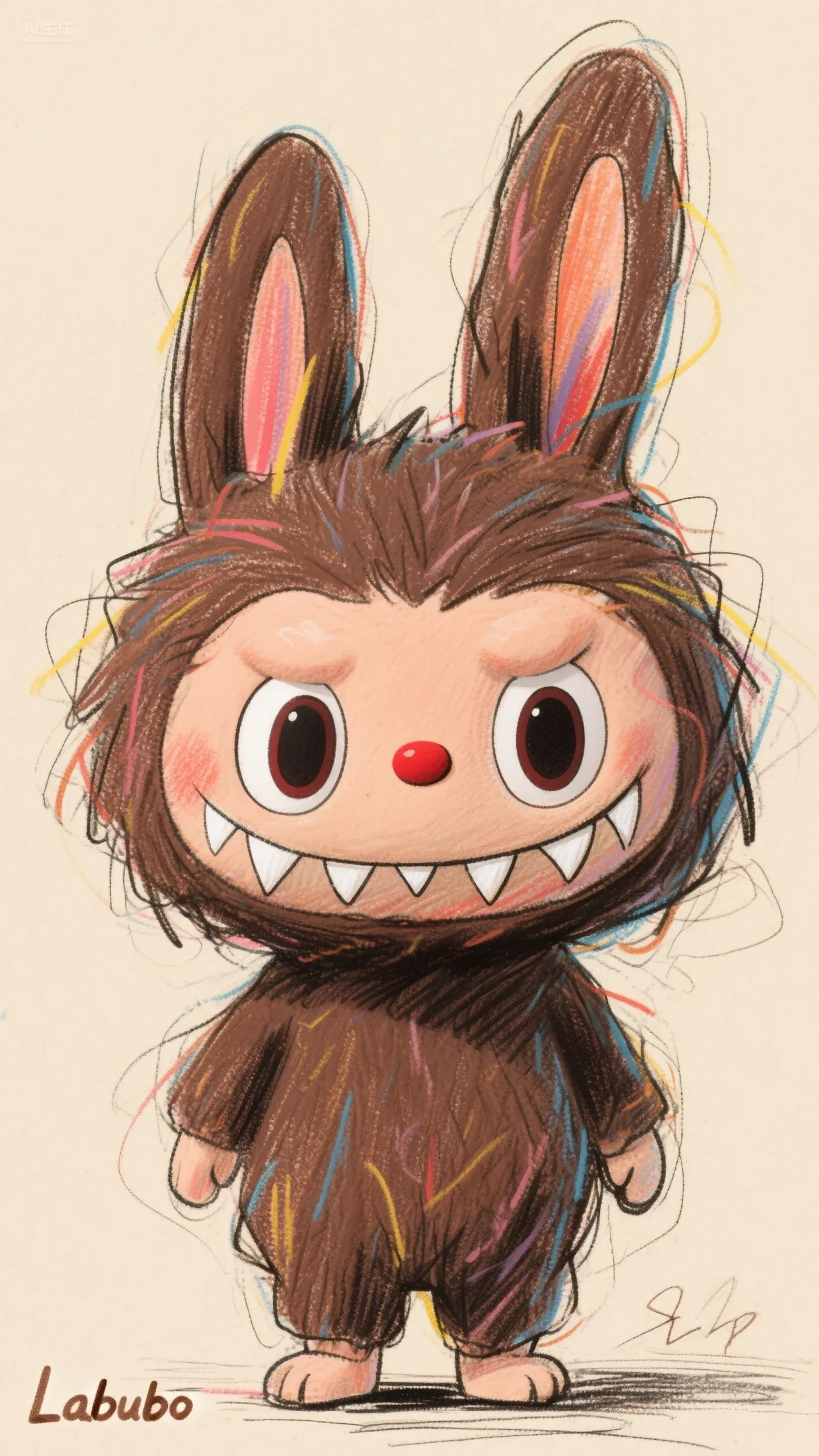 彩铅拉布布手机高清静态壁纸#20250728162942