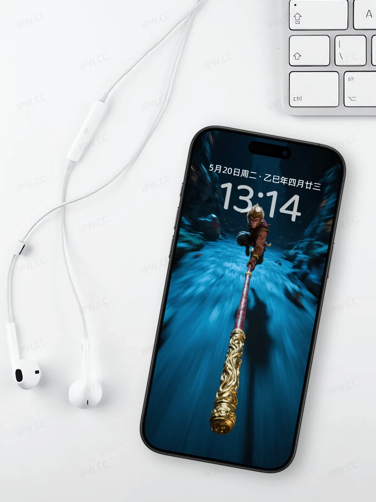 悟空金箍棒手机高清静态壁纸#20250730142509 89f4c3a39cbf282