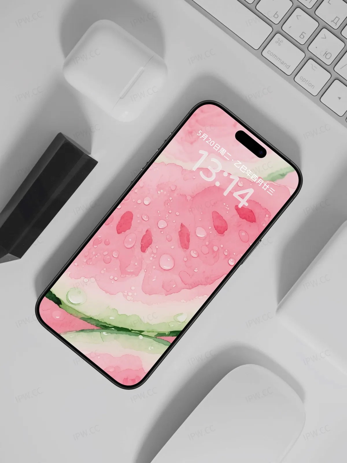 夏日粉色西瓜瓤手机高清静态壁纸#20250728164503 8af335aefdd5a77