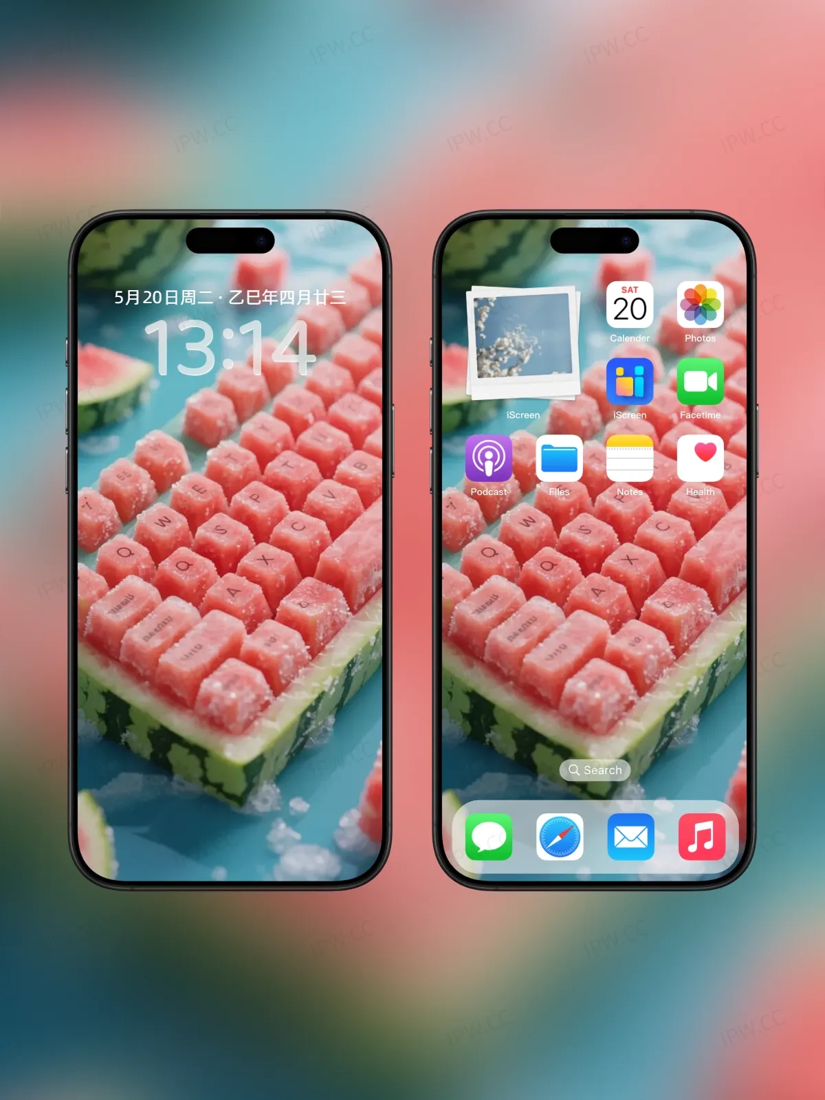 西瓜键盘手机高清静态壁纸#20250730141721 8e565e7c45e7b64