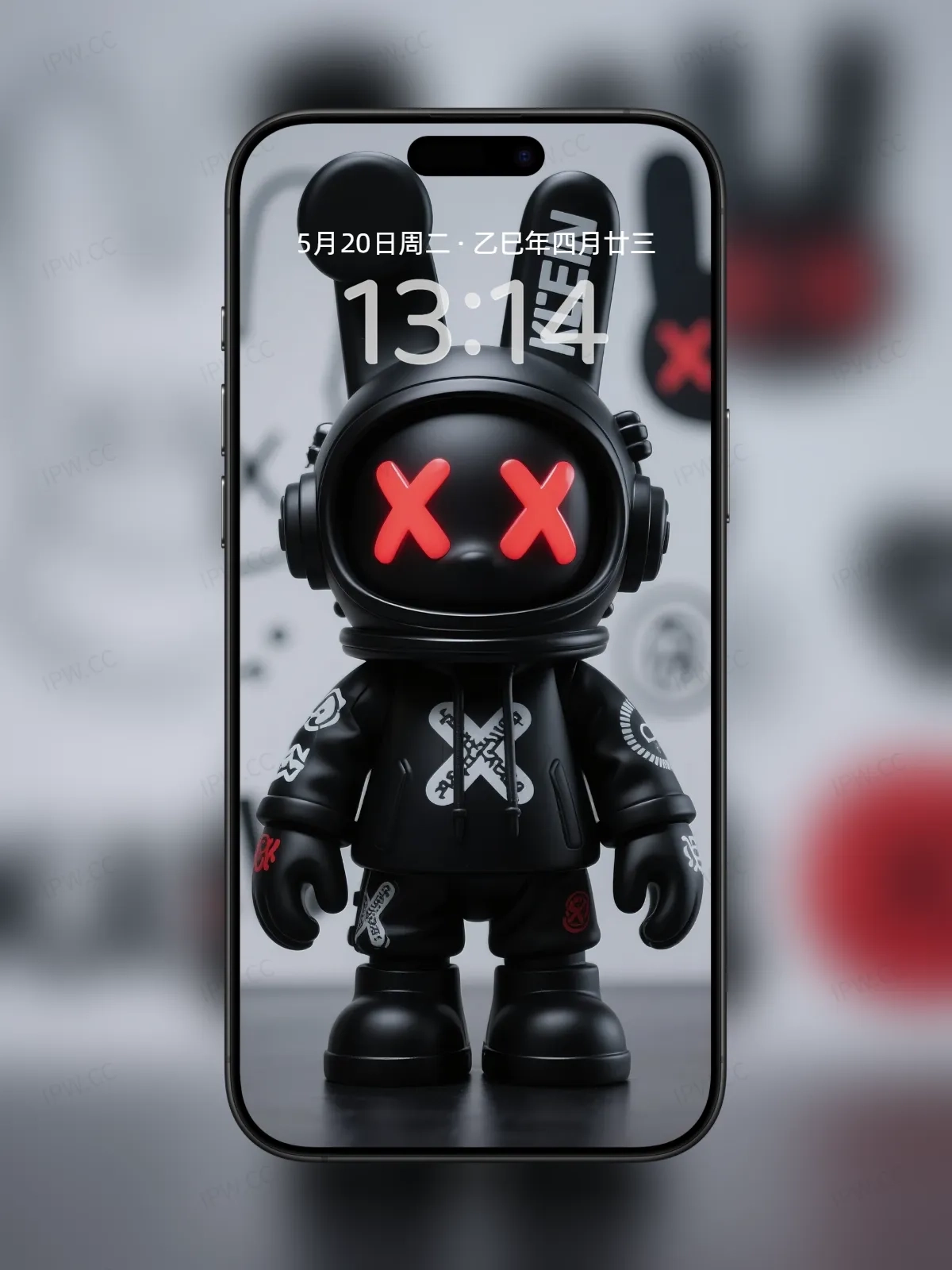 ROBBI公仔超帥黑魂手机高清静态壁纸#20250728164125