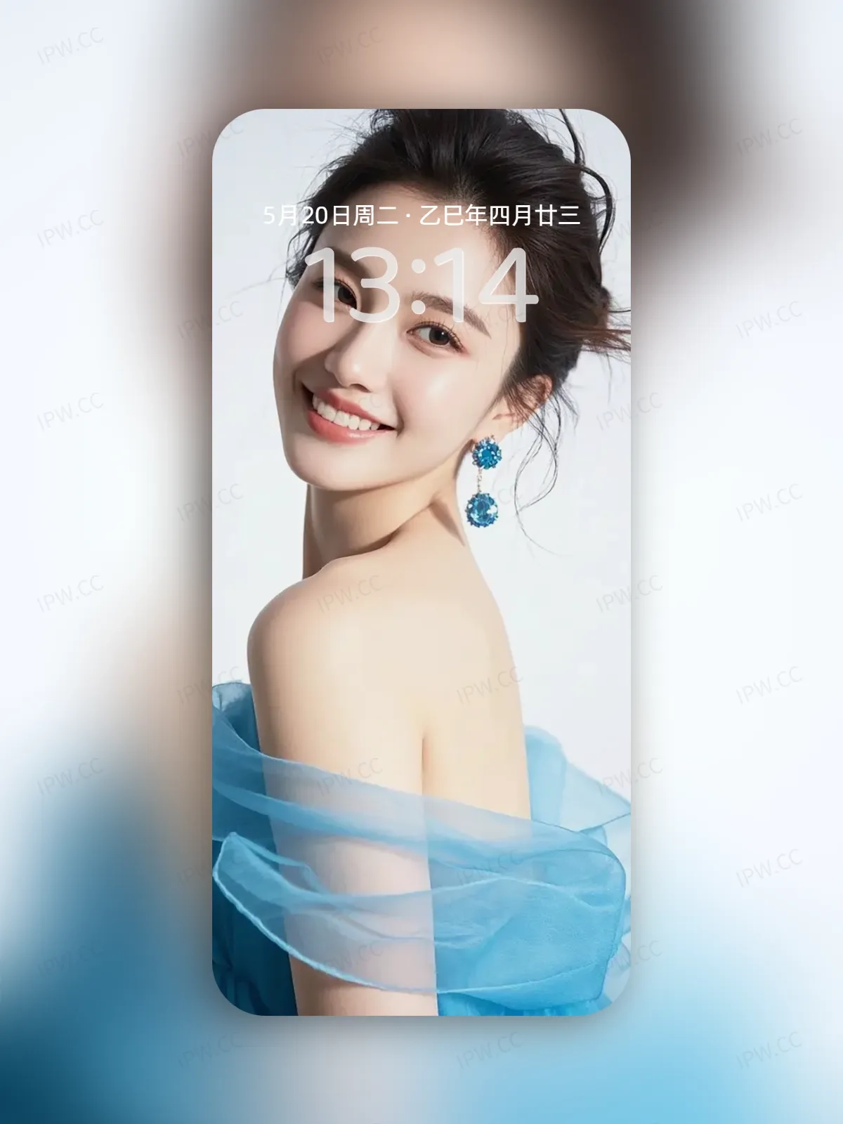 美女侧身手机高清静态壁纸#20250730141229 92e5b1d2e884984