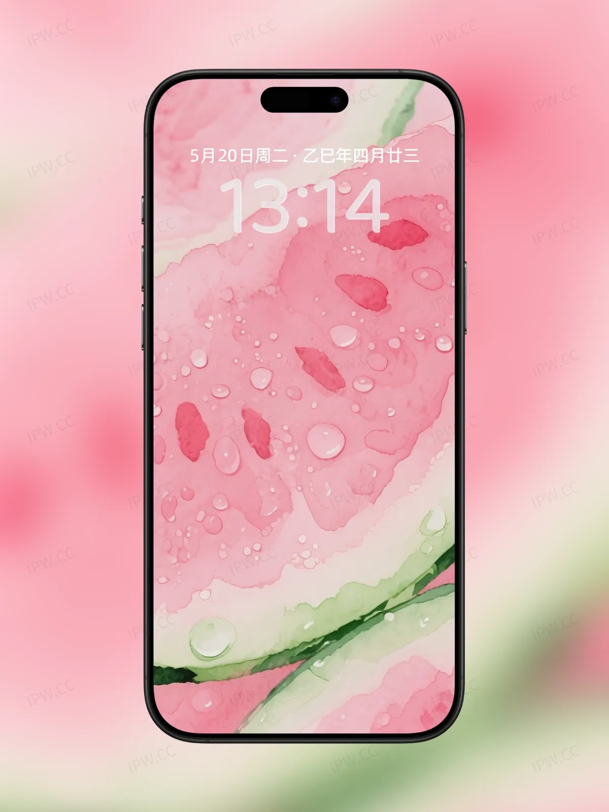 夏日粉色西瓜瓤手机高清静态壁纸#20250728164503