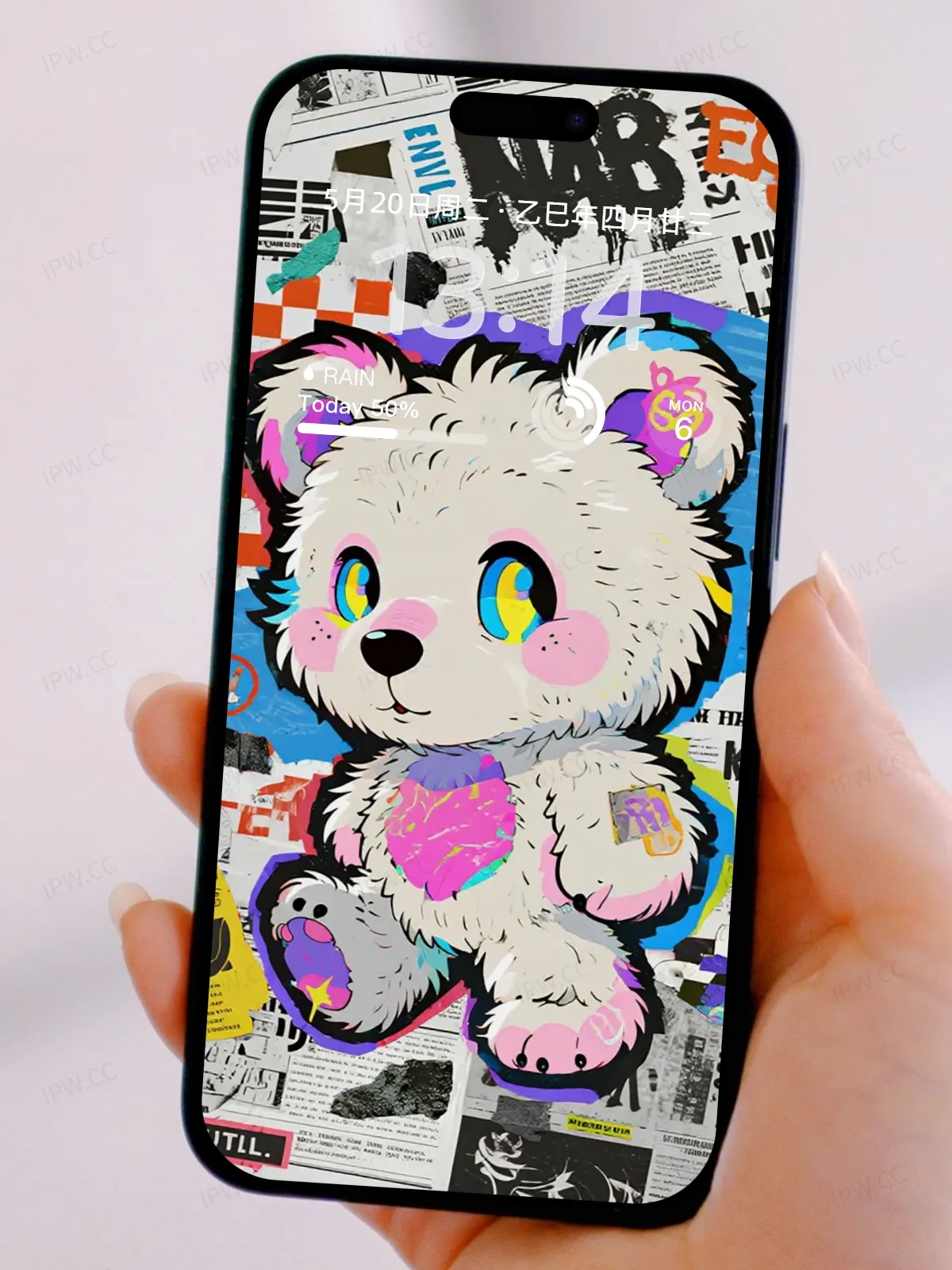 彩色熊手机高清静态壁纸#20250730140928 9848d18134ab7a5