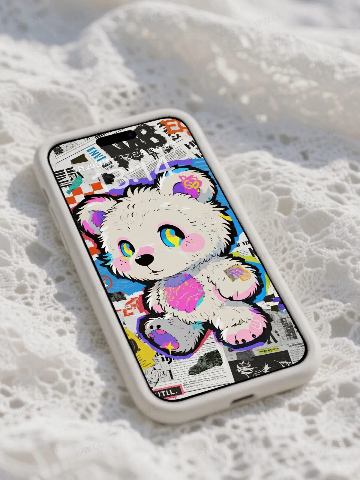 彩色熊手机高清静态壁纸#20250730140928 9bbe63d3b9595b3