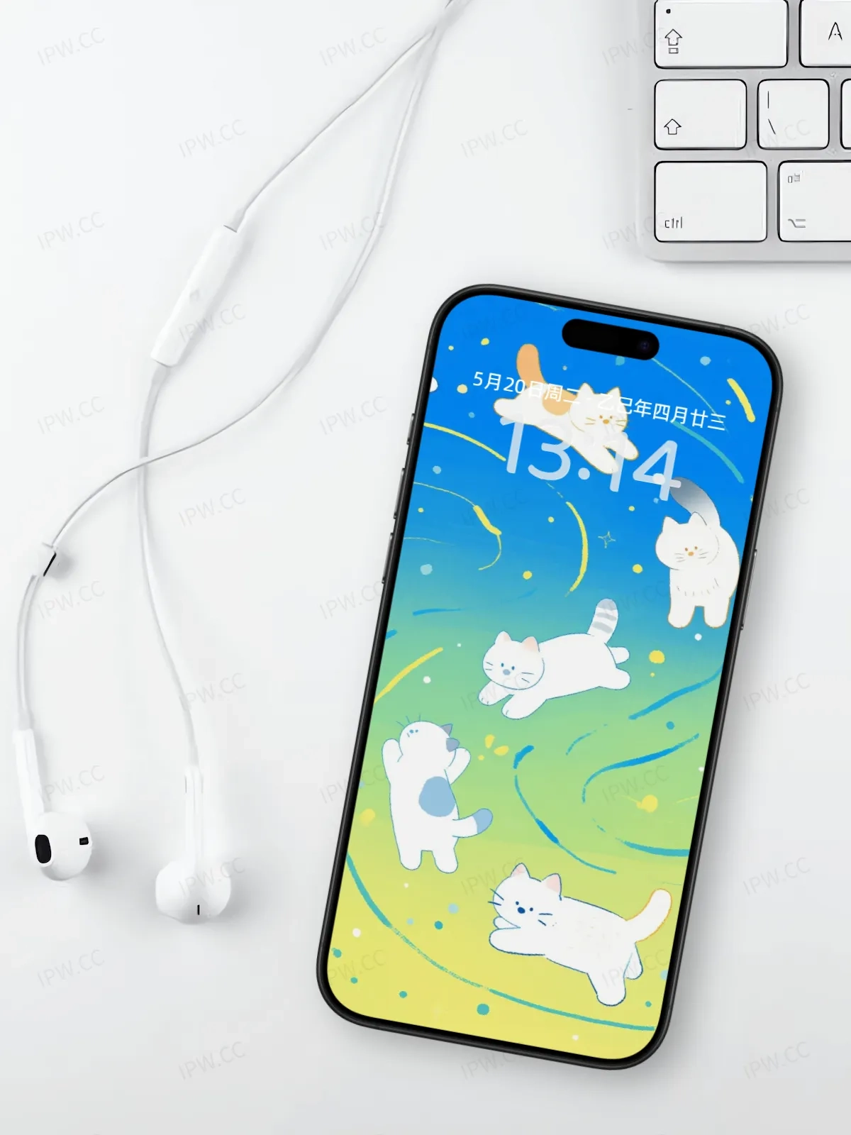 猫咪追逐手机高清静态壁纸#20250728172041 a01e00c0f1cb076